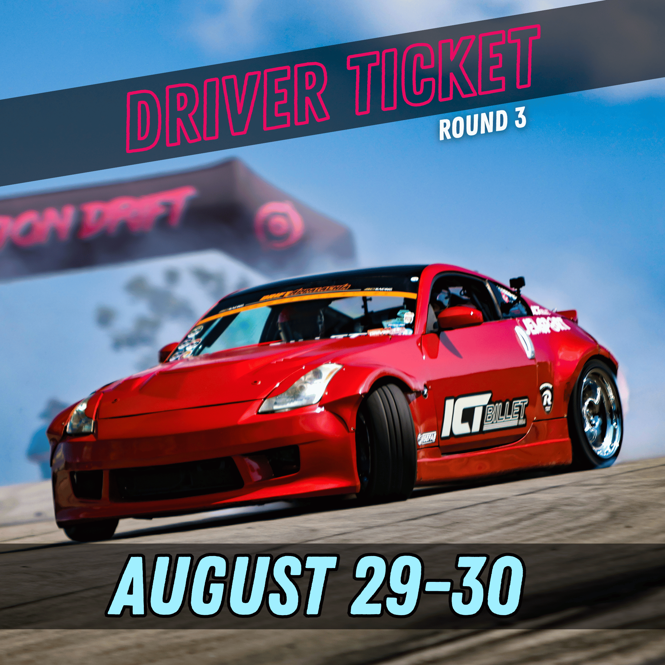 Aug 29-30 Weekend Driver Ticket