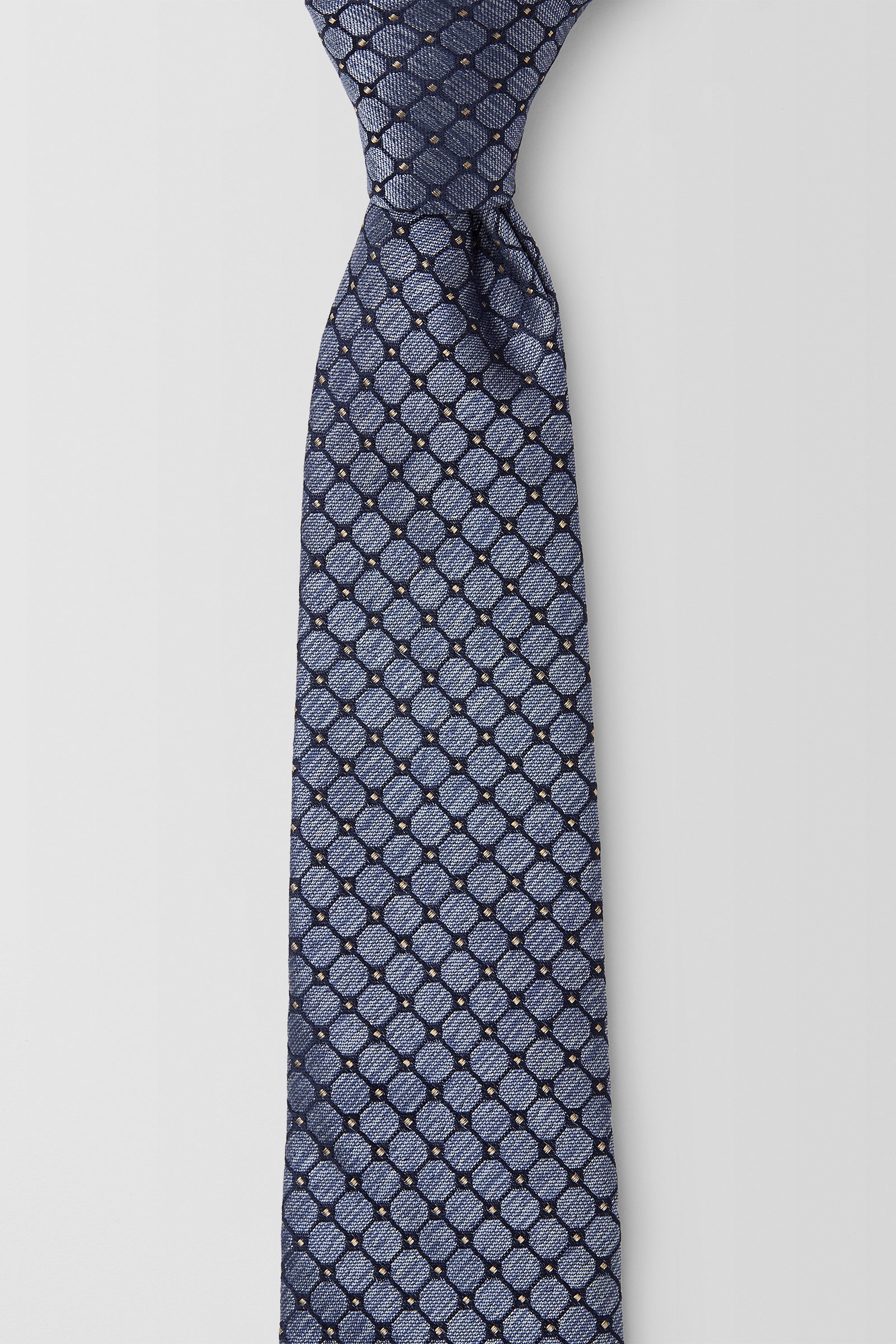  Octagon Tile 7.5CM Tie  
 PJAV100004 Blue 