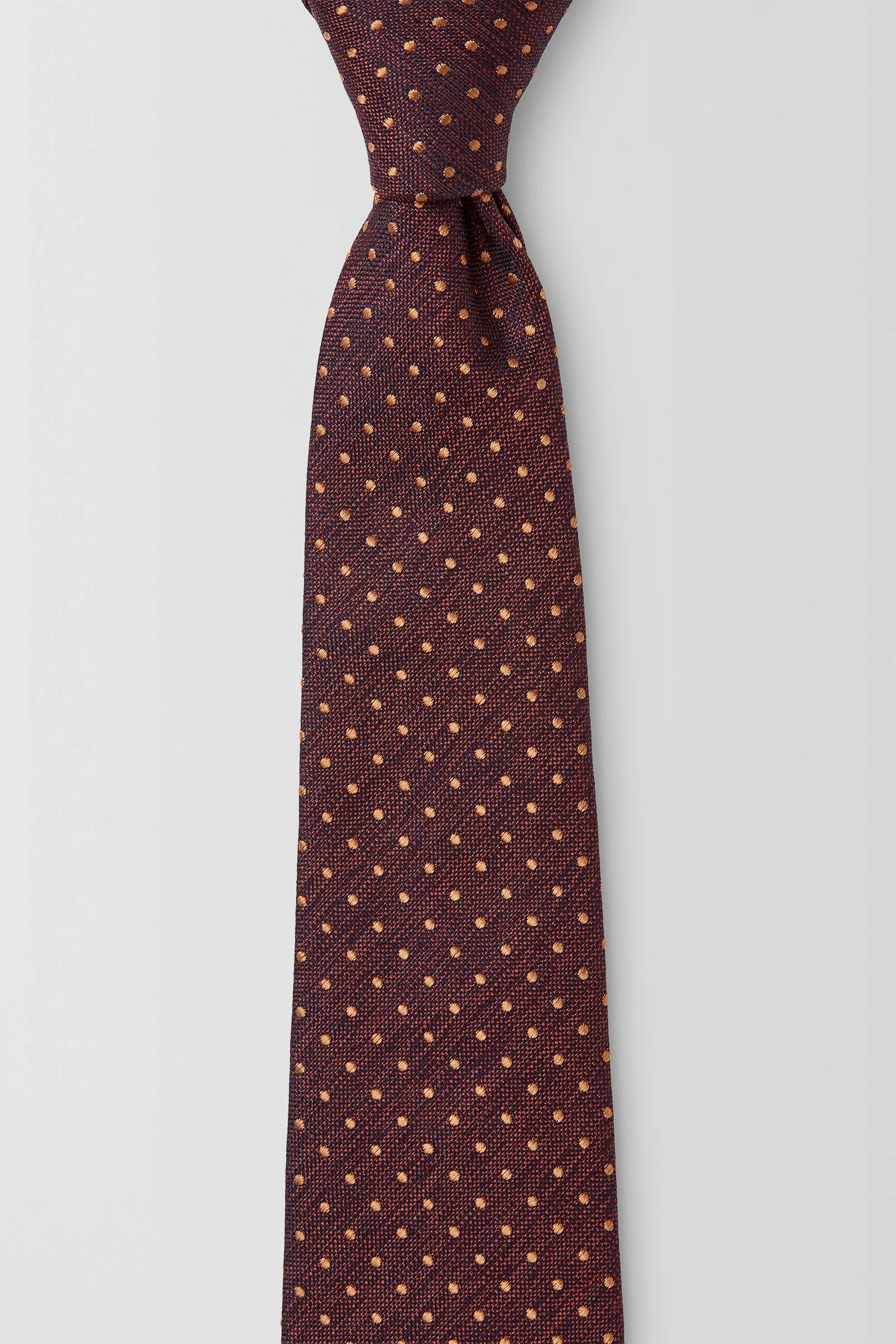  Polkadot 7.5CM Tie  
 PJAV100003 Rust 