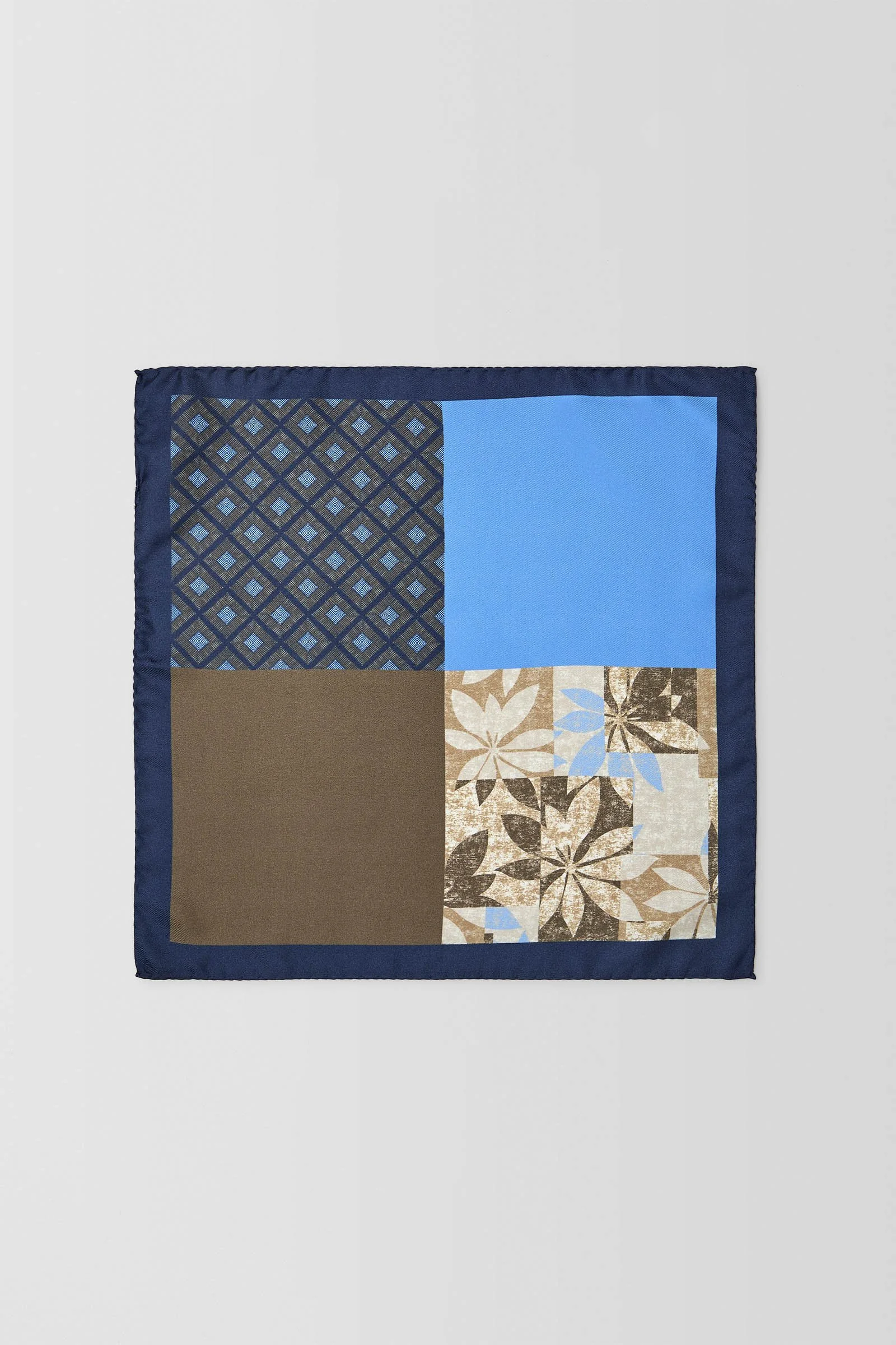  Rush Weave 4-Way Pocket Square  
 PJAW100020 Chocolate 