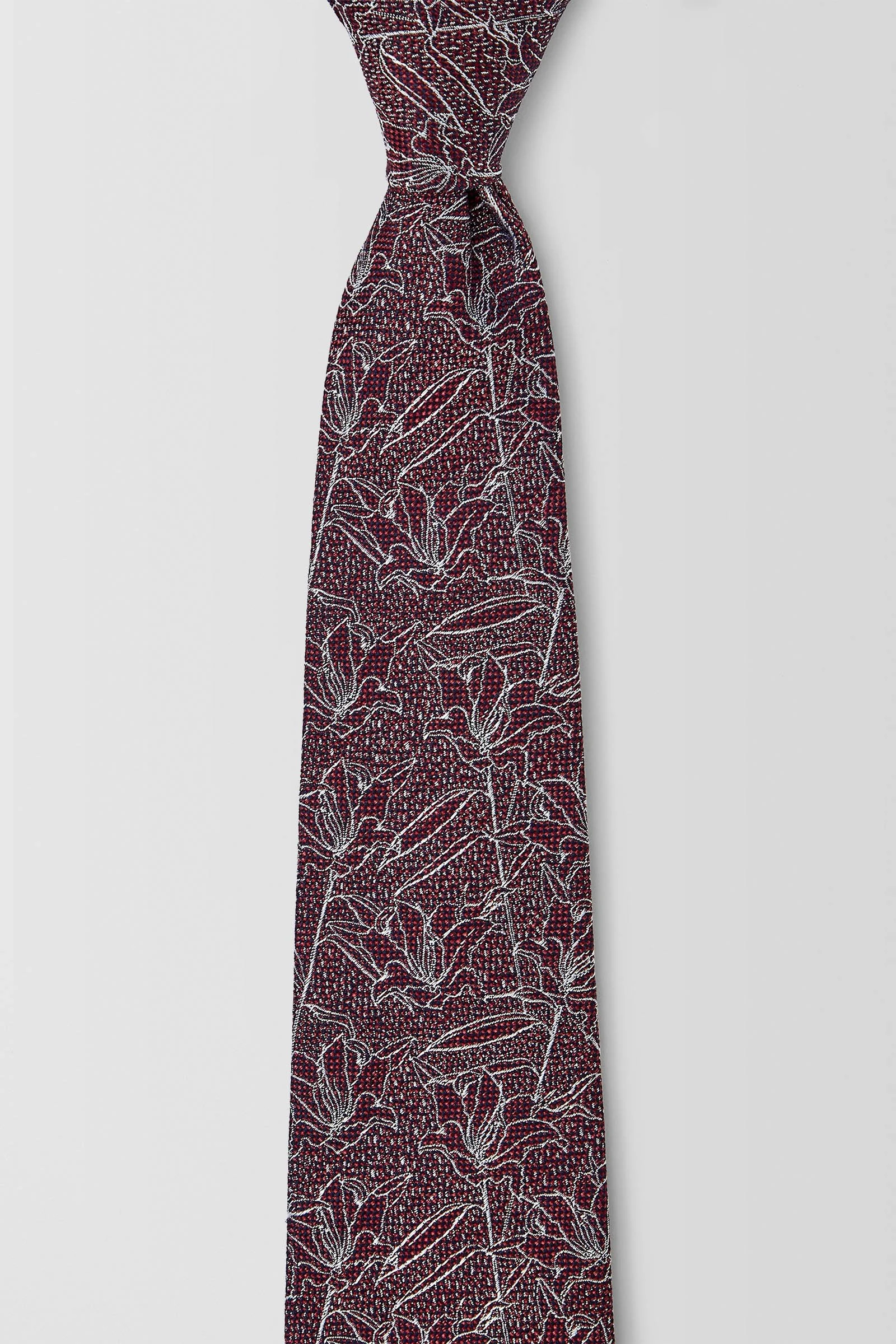  Lillium 7.5cm Tie  
 PJAW100011 Wine 