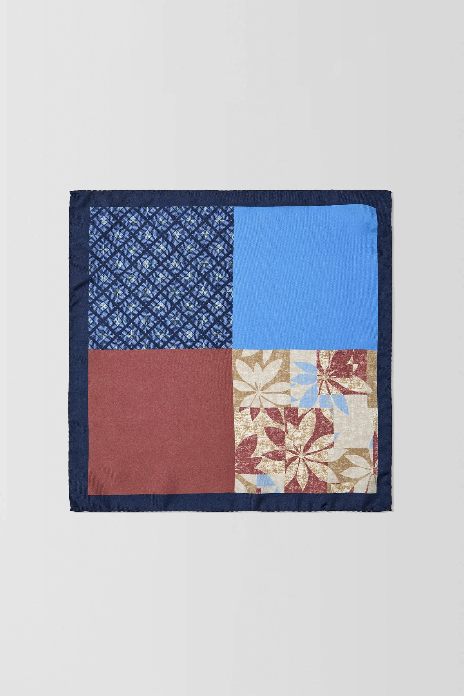 Rush Weave 4-Way Pocket Square  
 PJAW100020 Rust 