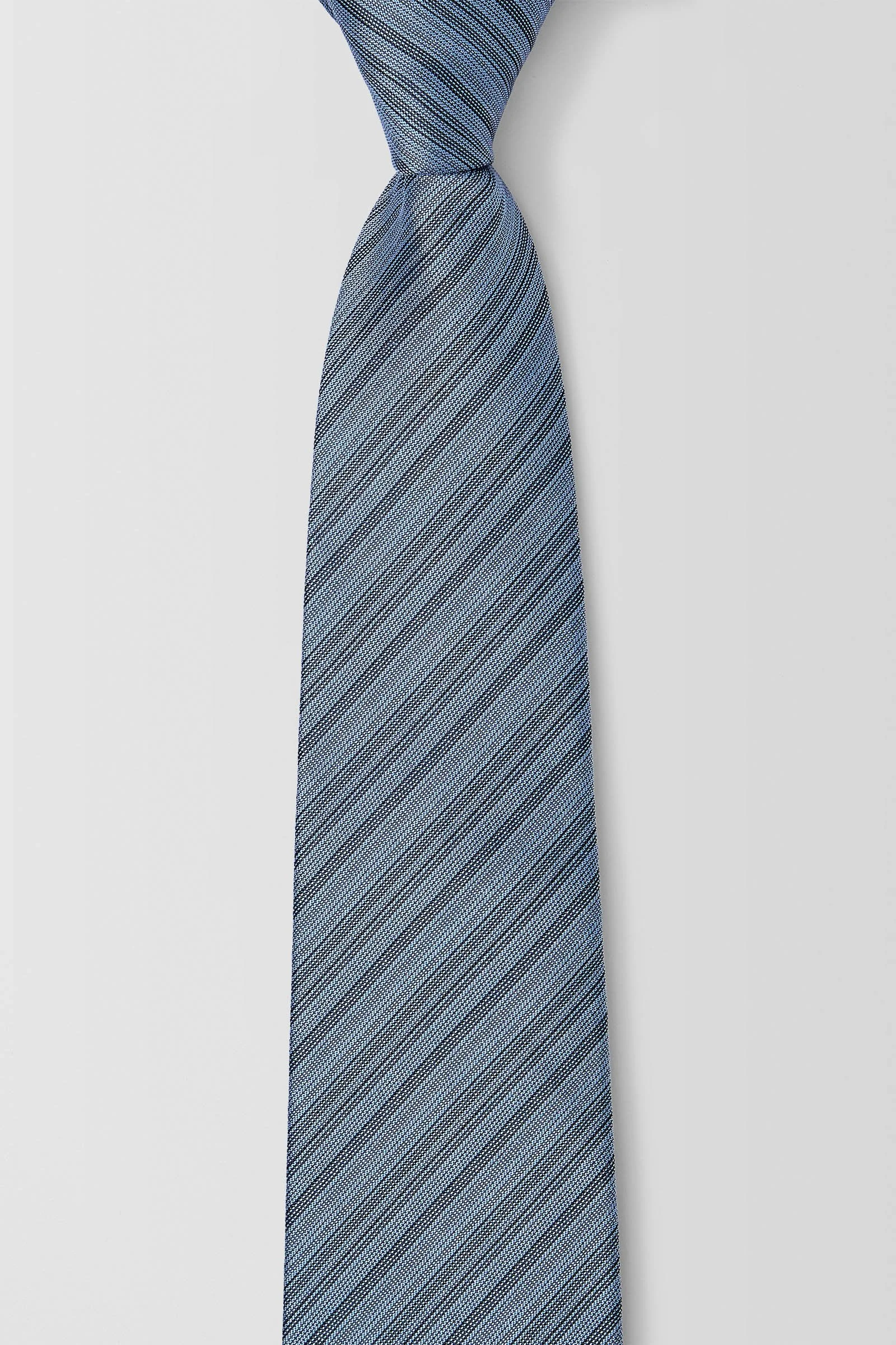  Bamboo Stripe 7.5cm Tie  
  PJAW100010 Steel 