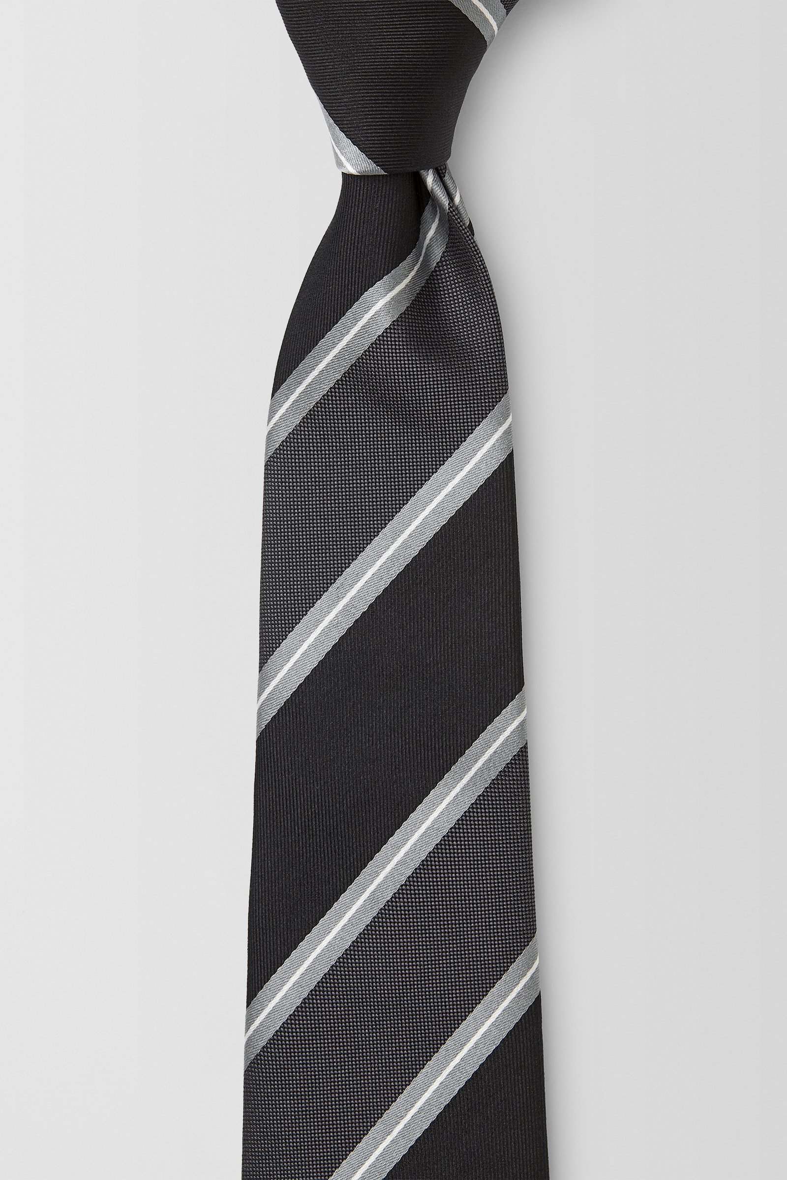  Triple Stripe 7.5CM Tie  
 PJAV100002 Pewter 