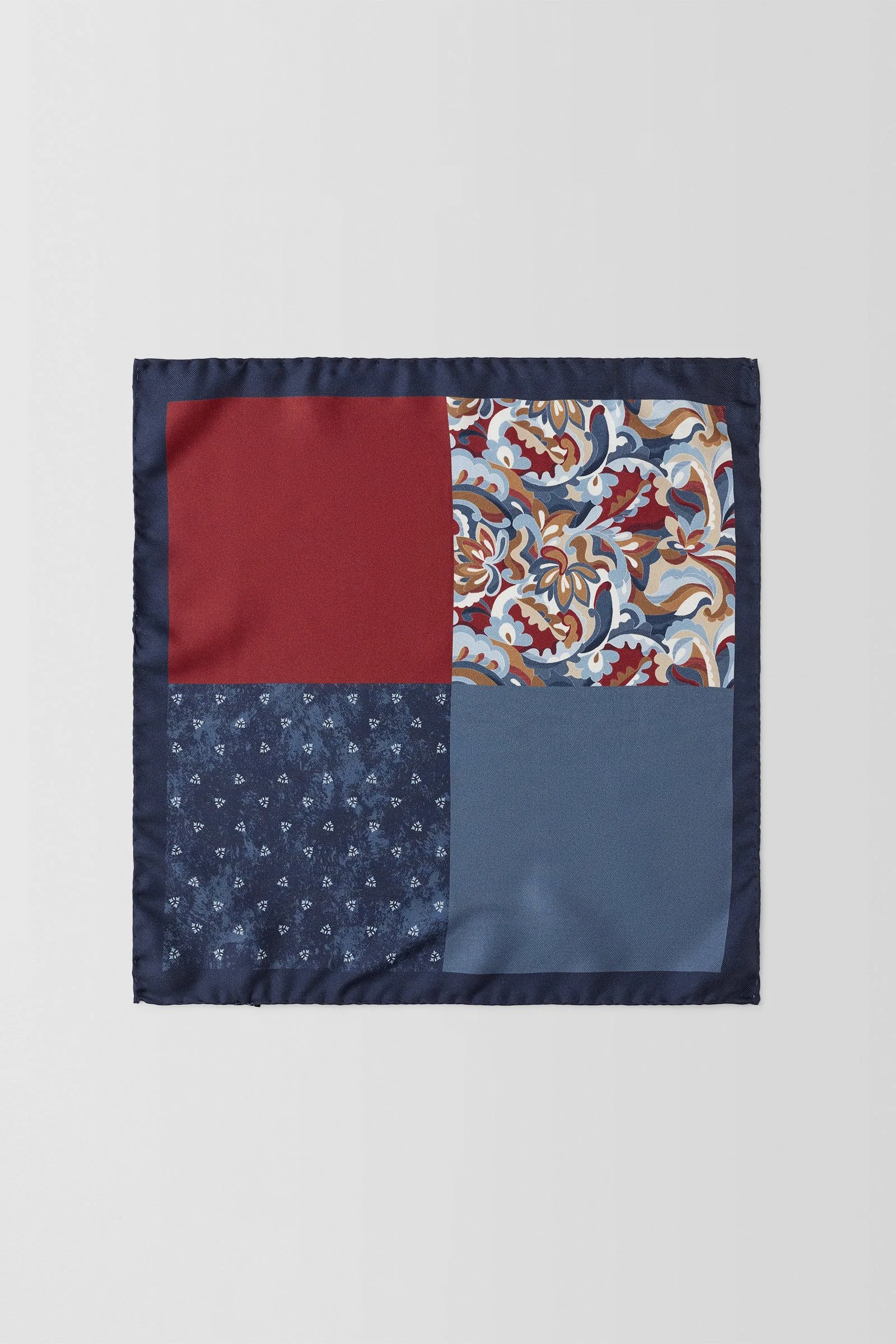  4-Way Patterned Pochette  
 PJAV100009 Navy 