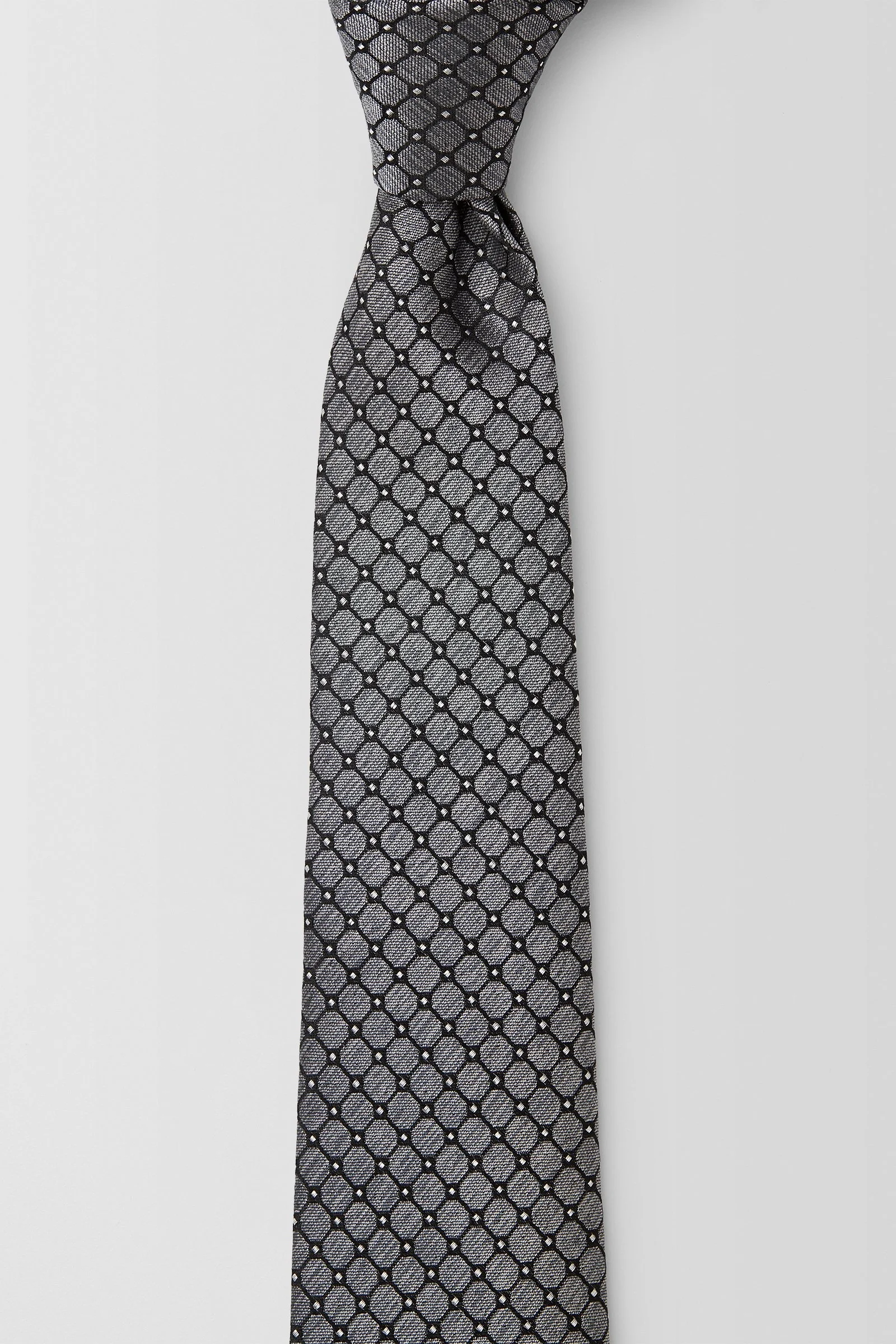  Octagon Tile 7.5CM Tie  
 PJAV100004 Pewter 