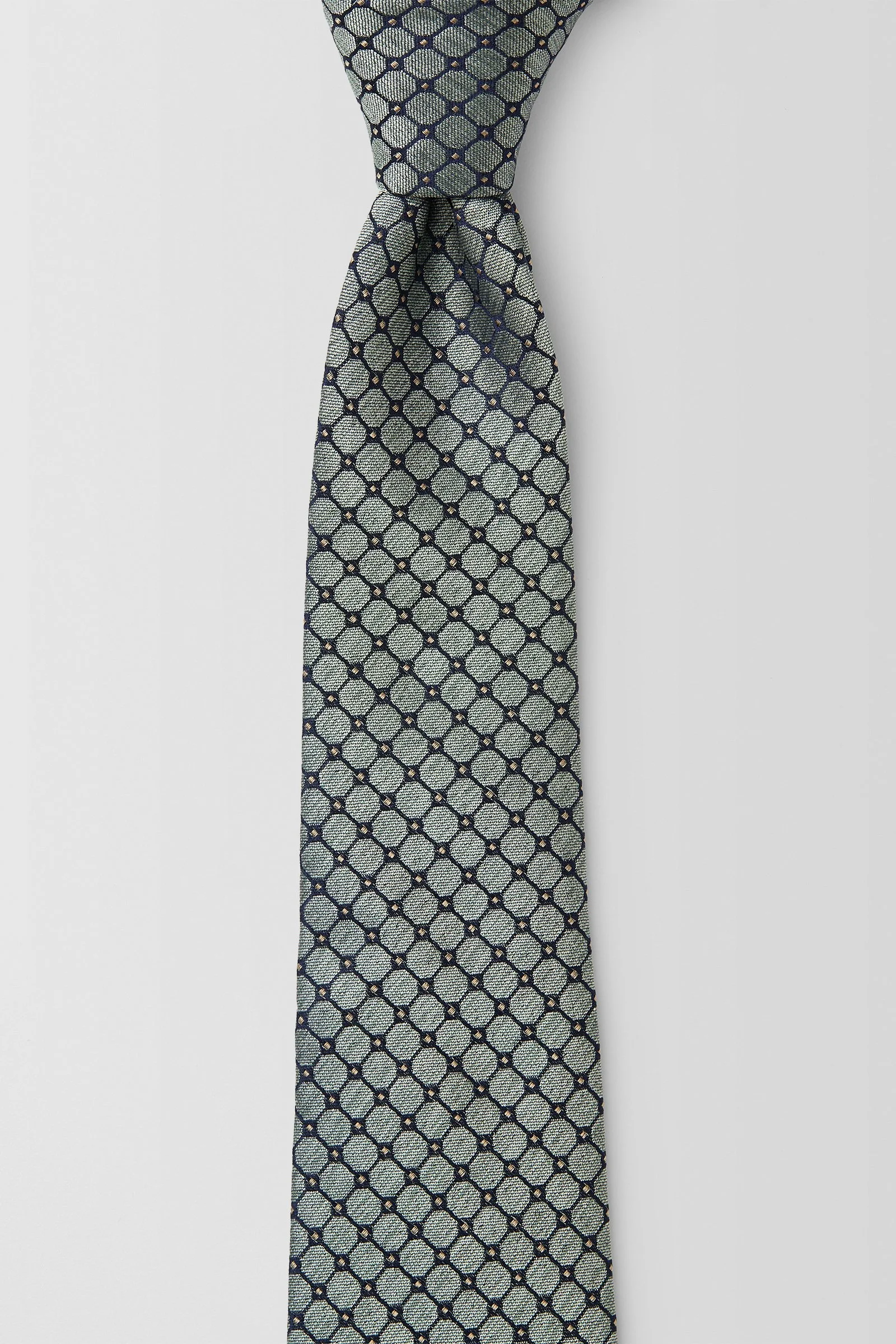  Octagon Tile 7.5CM Tie  
 PJAV100004 Mint 