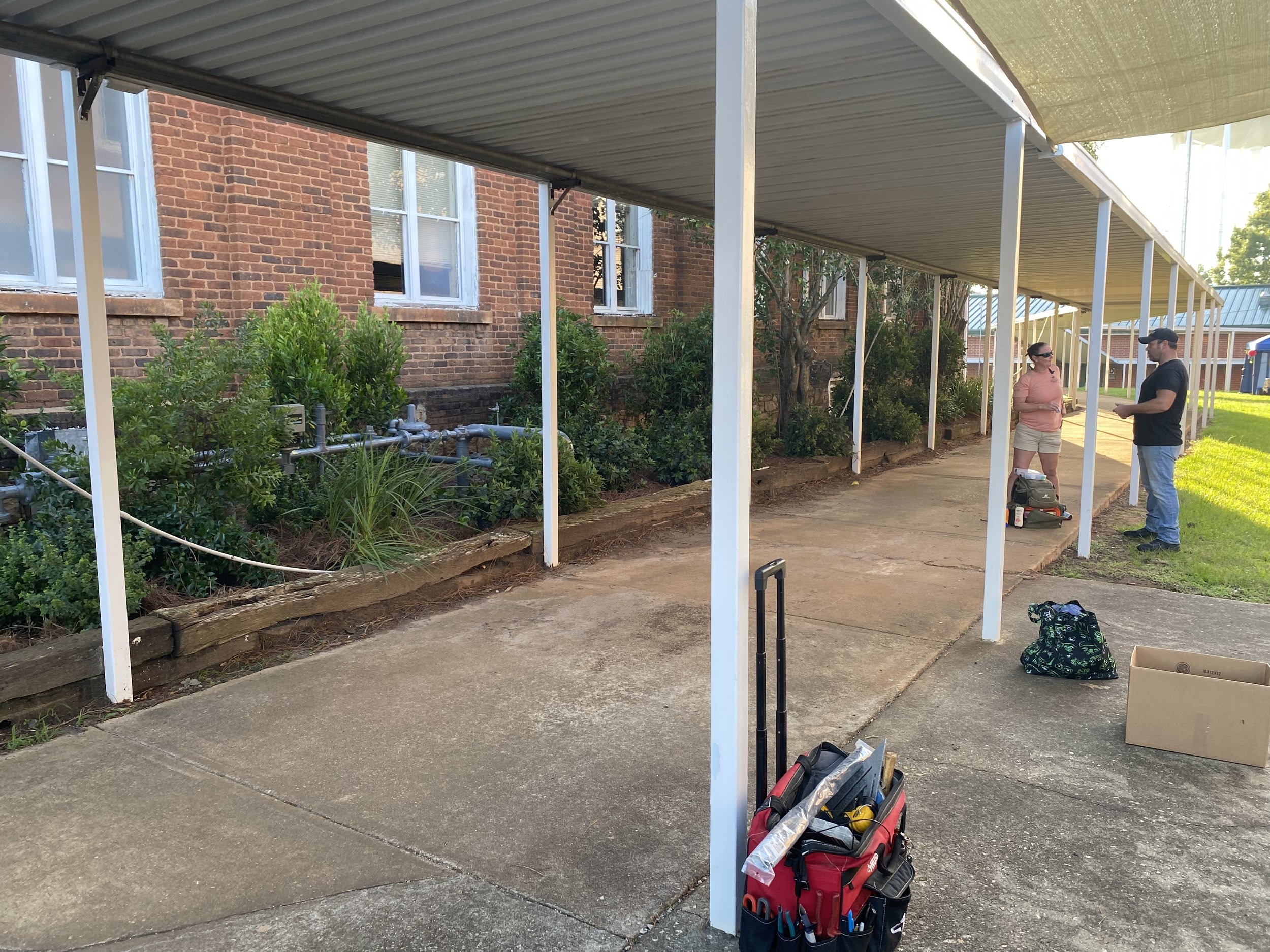 Courtyard Location Set Photo