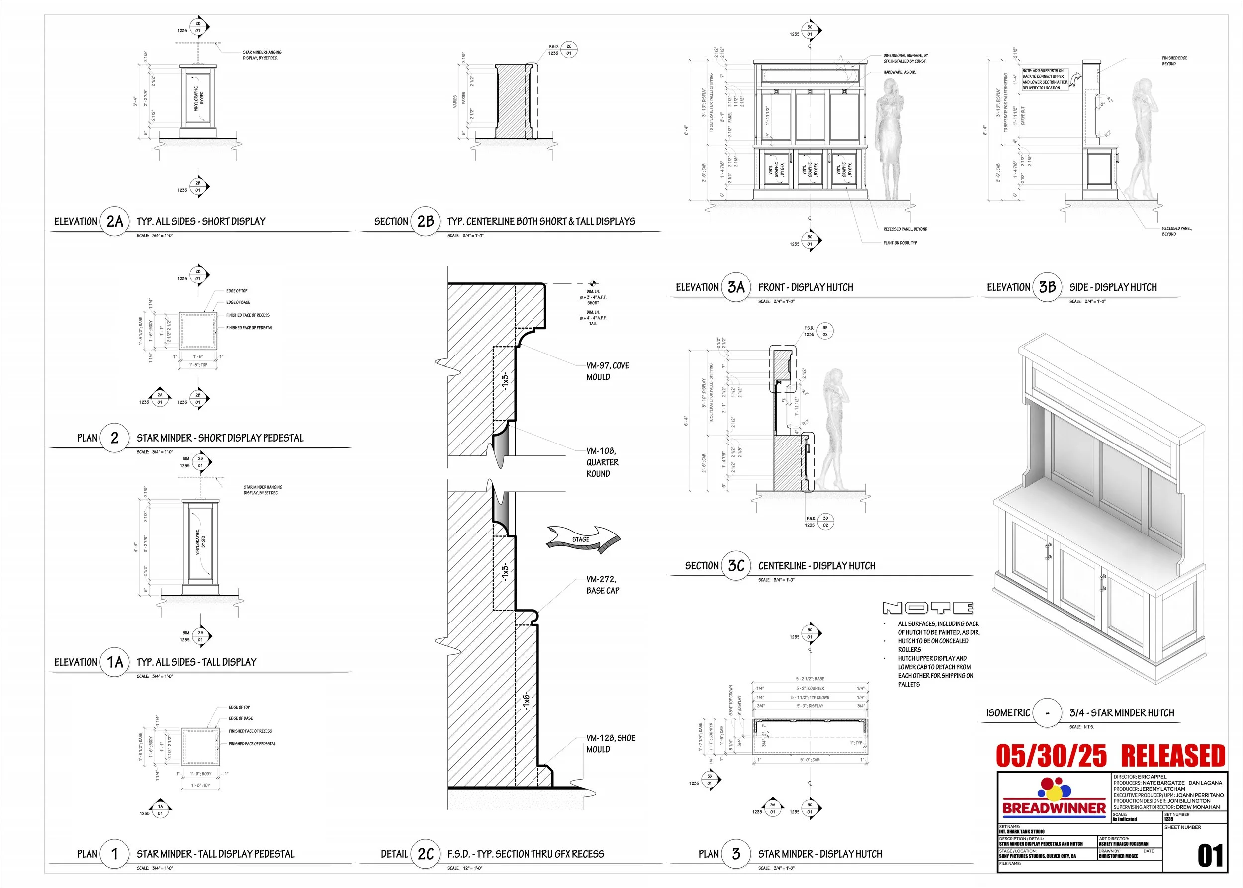 Display Furniture Drafting (by Christopher McGee)