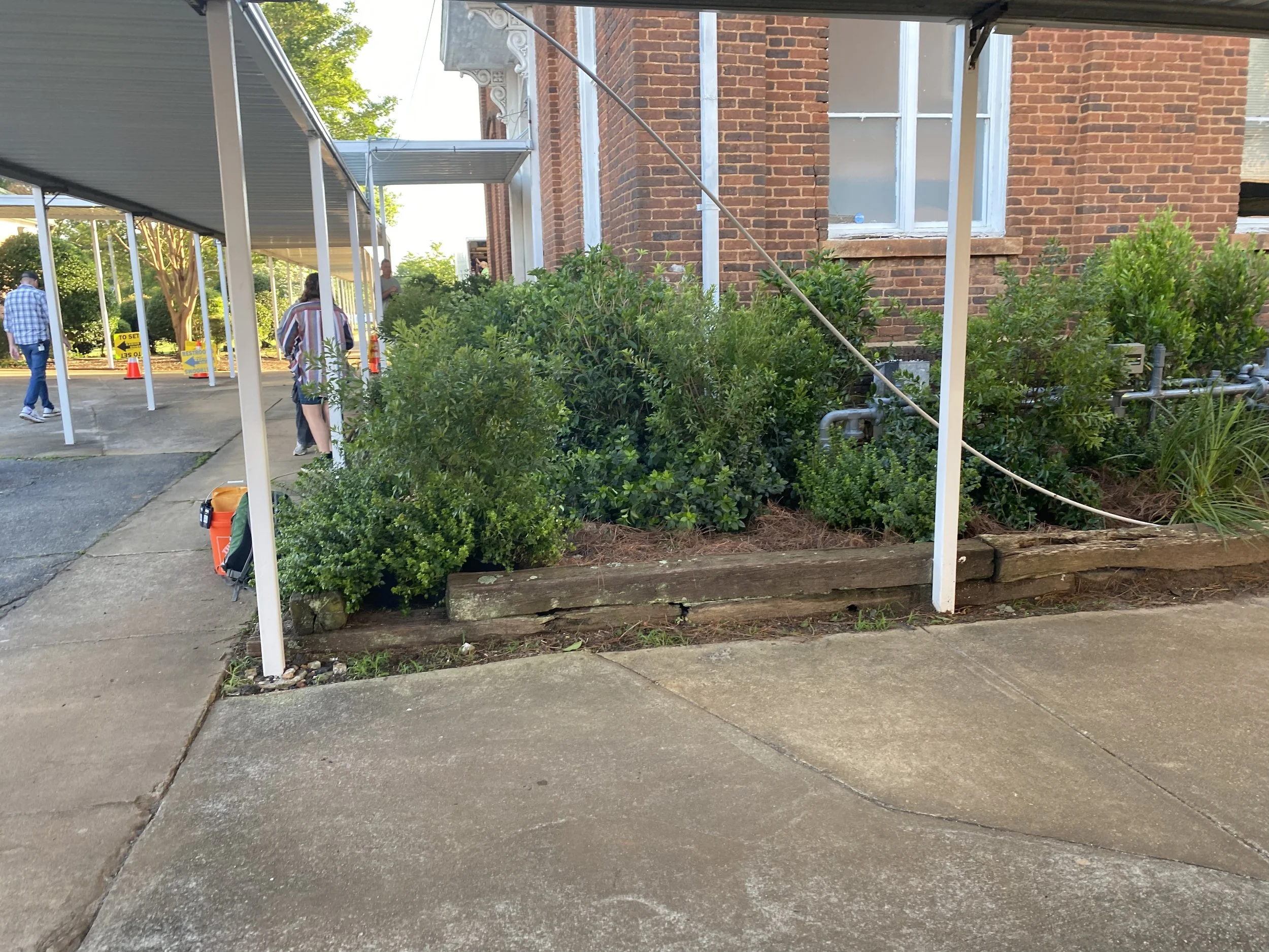 Courtyard Location Set Photo