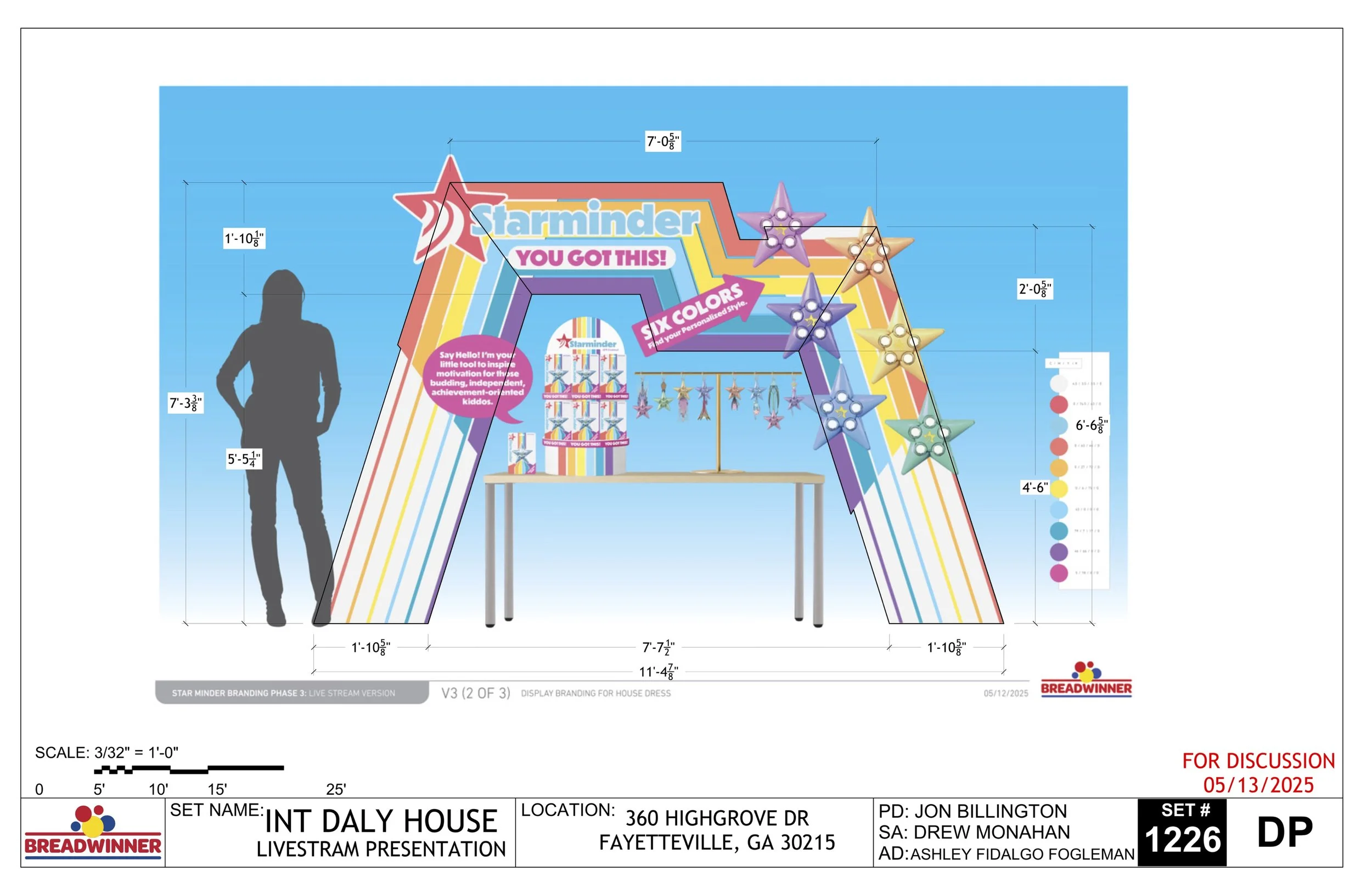 Livestream Display Size Reference