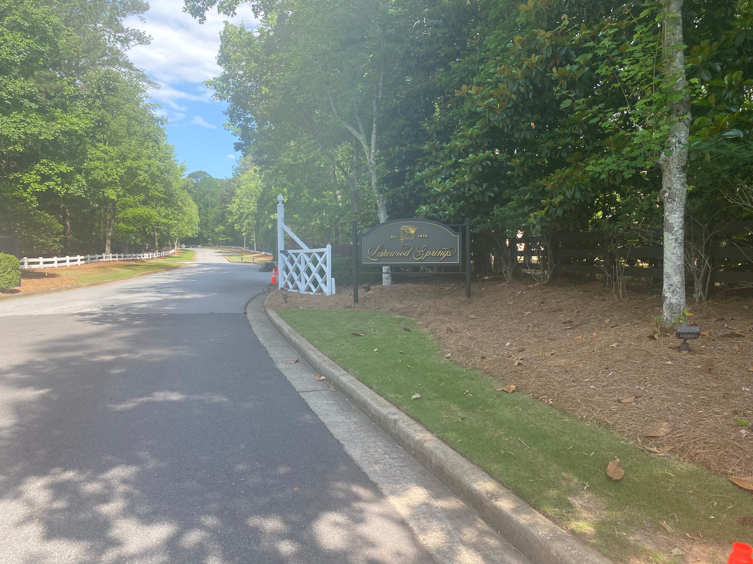Neighborhood Sign location Photo
