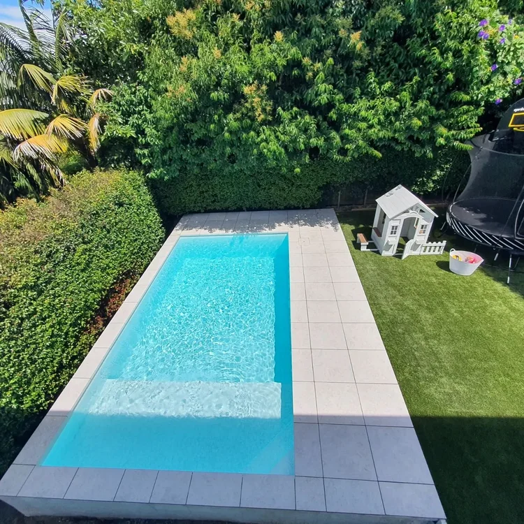 Pool ready for grouting
