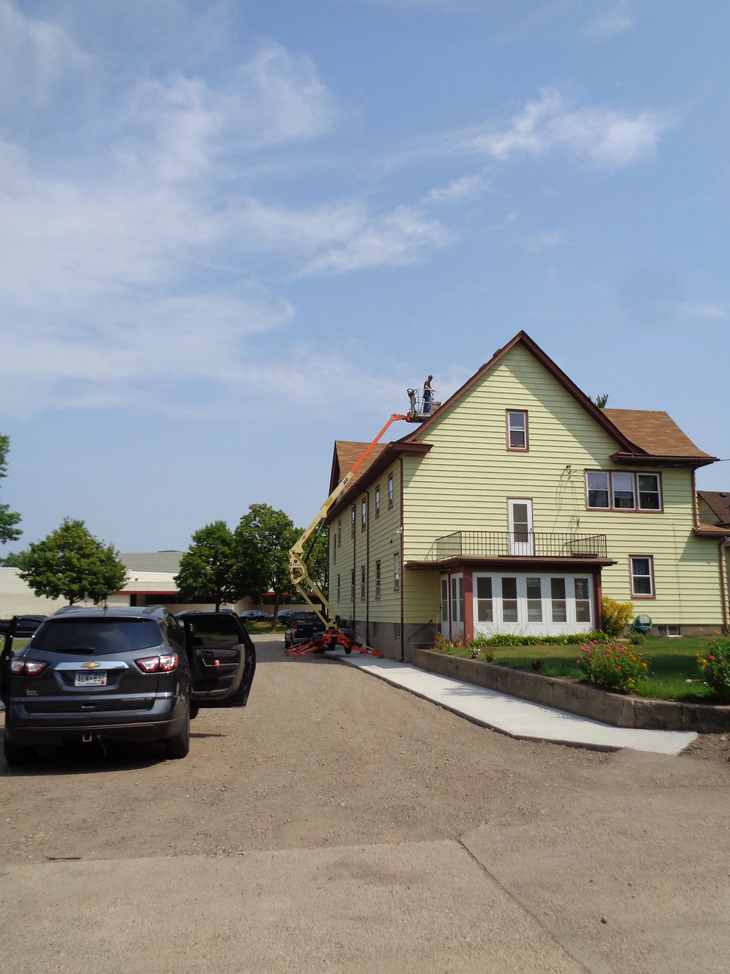 Back of St. Joseph's House for Young Catholic Men: FSSP Minneapolis MN