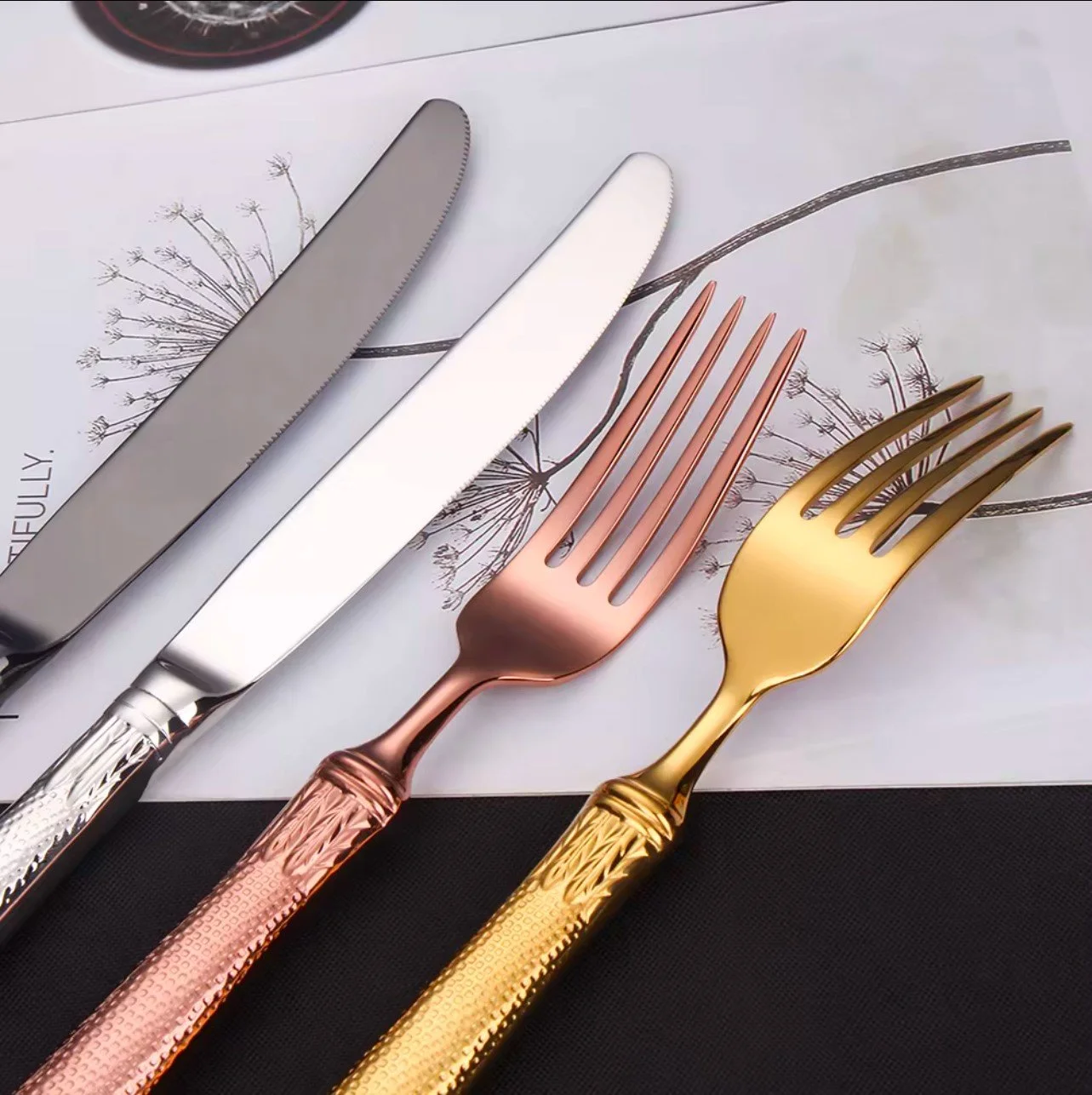 luxury spoon and fork set