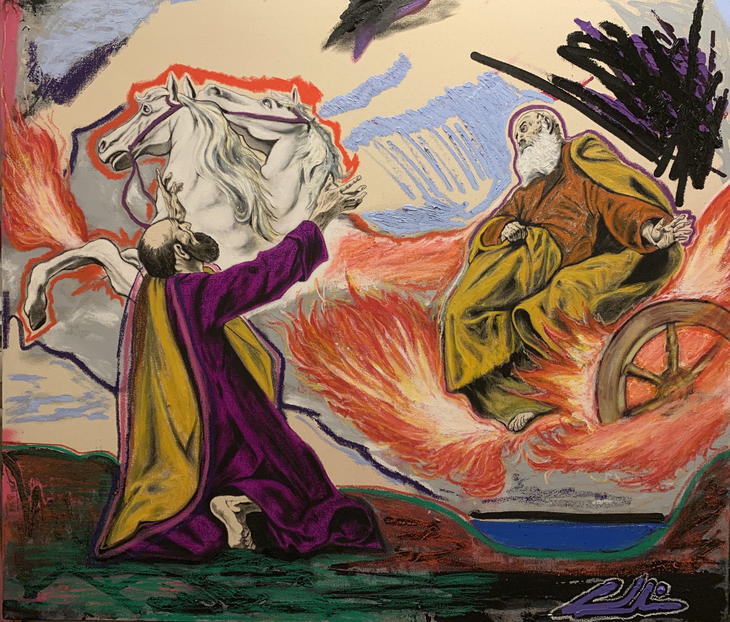 Elijah Taken to Heaven