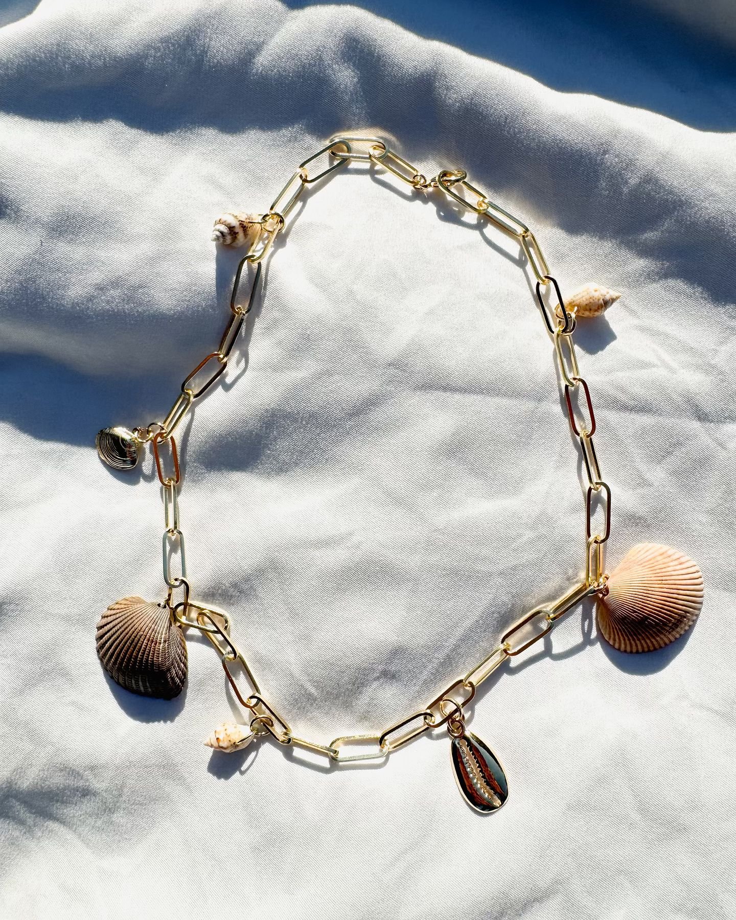 prettiest seashells &amp; golden charm necklace 🫧🐚🌊

website linked in bio to purchase :)

#seashelljewelry #seashellnecklace #shellnecklace #handmadejewelry #handmadecrafts #handmadewithlove #smallbusiness #supportsmallbusiness #smallbusinessowne