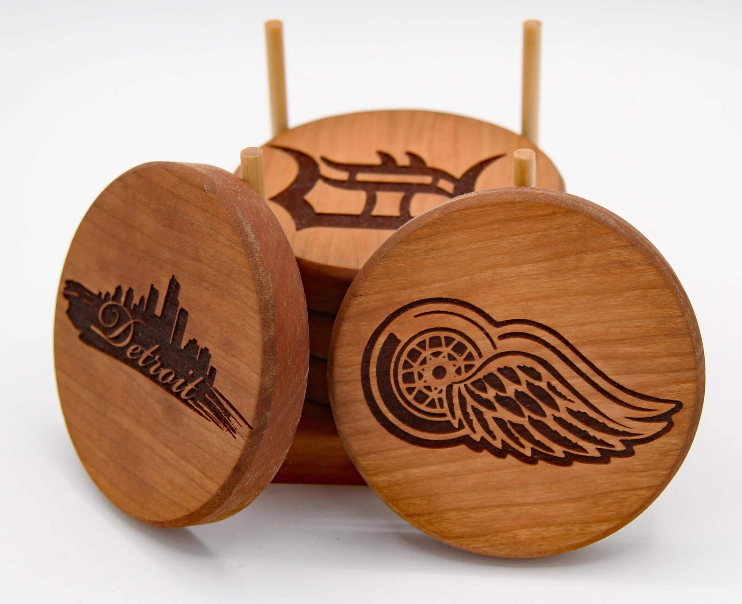 Detroit Sports Coaster Set