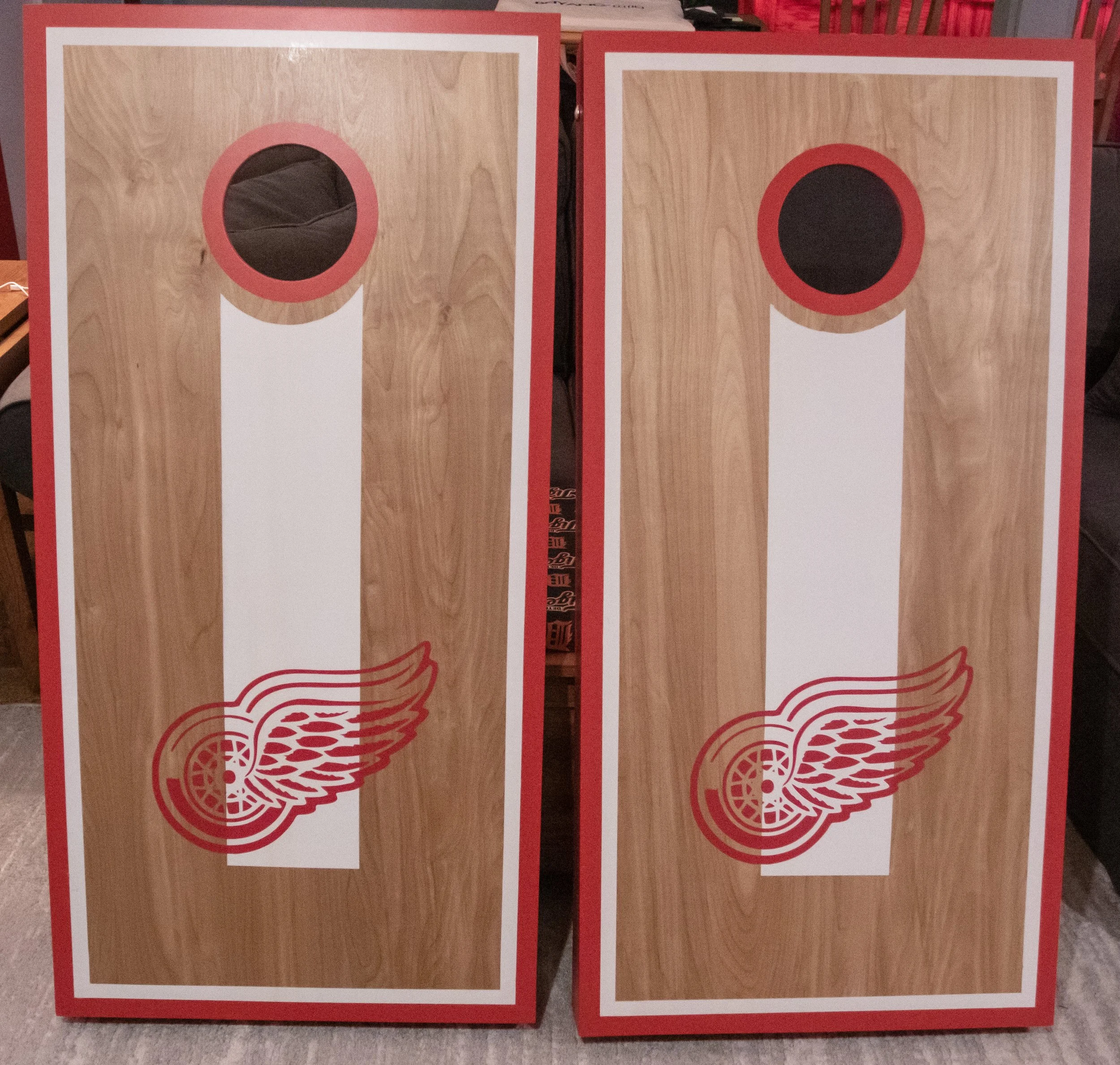 Detroit Redwings Cornhole set
