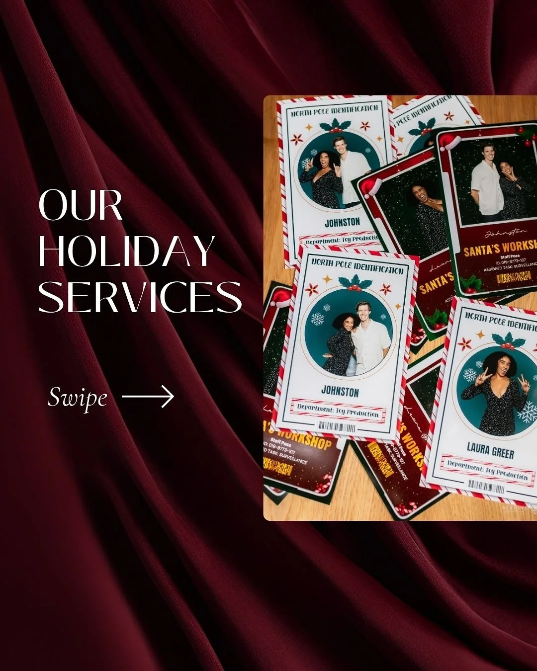 &rsquo;Tis the season for unforgettable photo moments🎄📸

We&rsquo;re now booking holiday activations, whether it&rsquo;s a cozy market, retail event, or office celebration, we&rsquo;ve got an experience for every kind of crowd.

✨ Editable Santa&rs