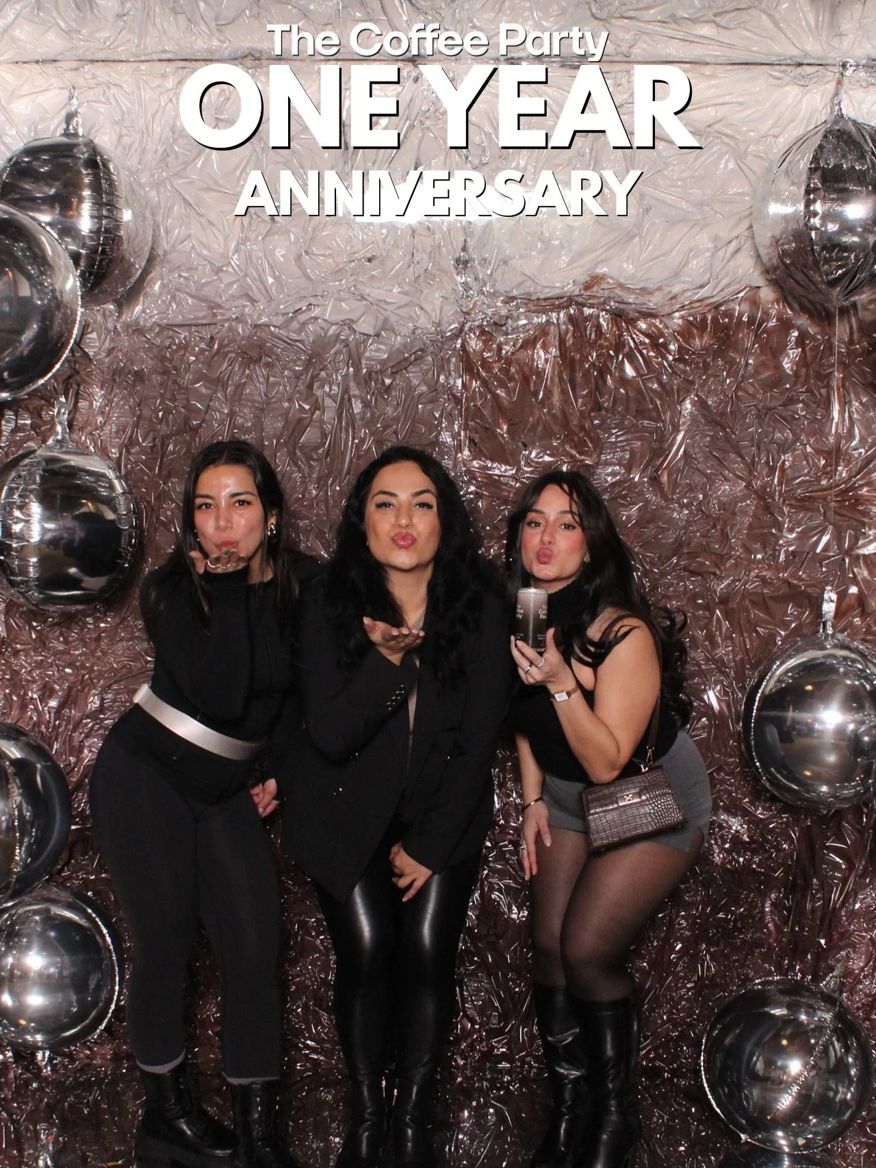 1 year of @thecoffeeparty ☕️🎈

We brought our photo booth to capture the memories at their 1-Year Anniversary Party. and the energy did not disappoint. 

The vibe and energy in the room was absolutely amazing! Cant wait for the next one ✨

Backdrop 