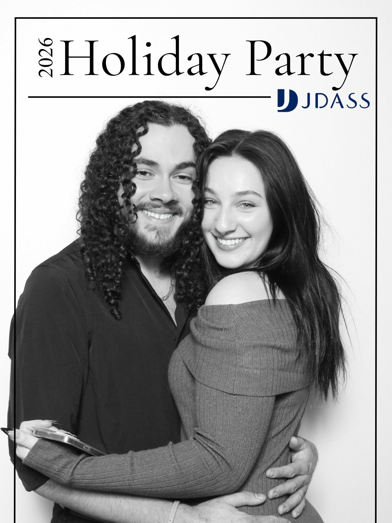More glam, more glow ✨

The JDASS Holiday Party brought the vibes, and our Glam Booth made sure every moment was captured in style. From confident solo shots to fun group poses, this setup delivered timeless black and white portraits all night long!
