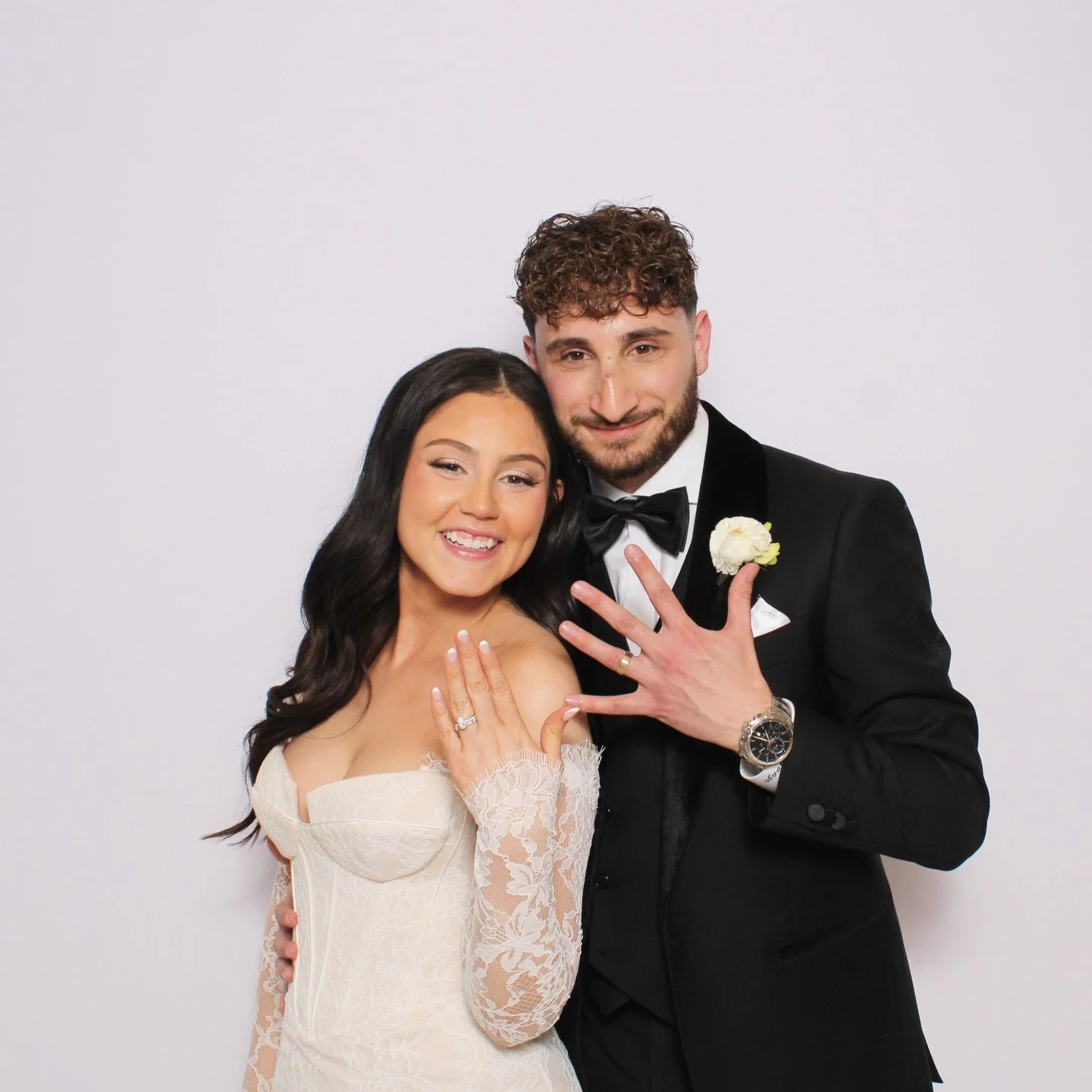A quiet moment in the middle of the celebration.

One of our favorite things about a wedding photo booth is catching moments like this, just the two of them stepping in for a photo during the night.

Our Classic Print Photo Booth captures crisp, stud