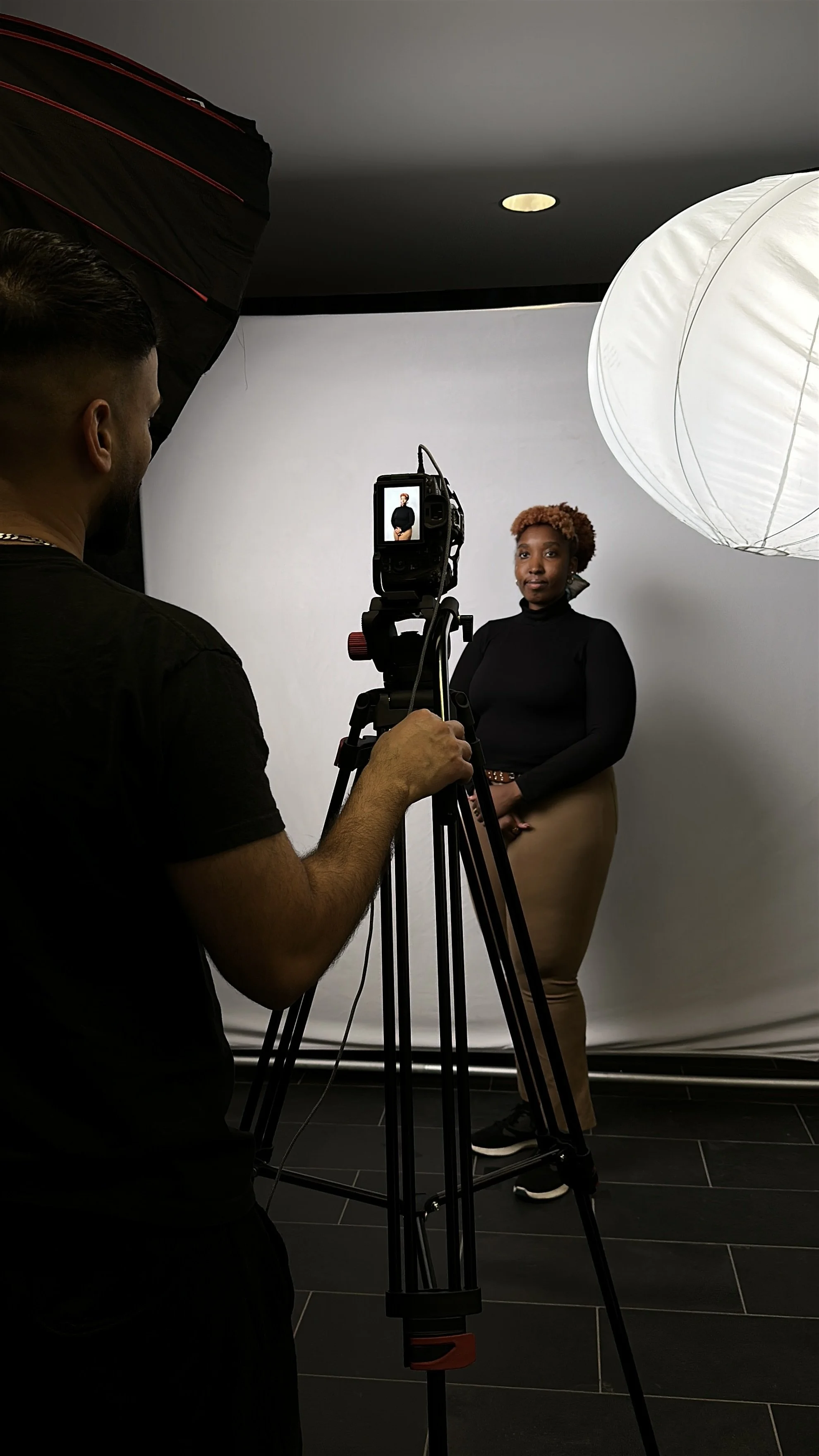 Portrait lounge studio setup at Toronto wedding