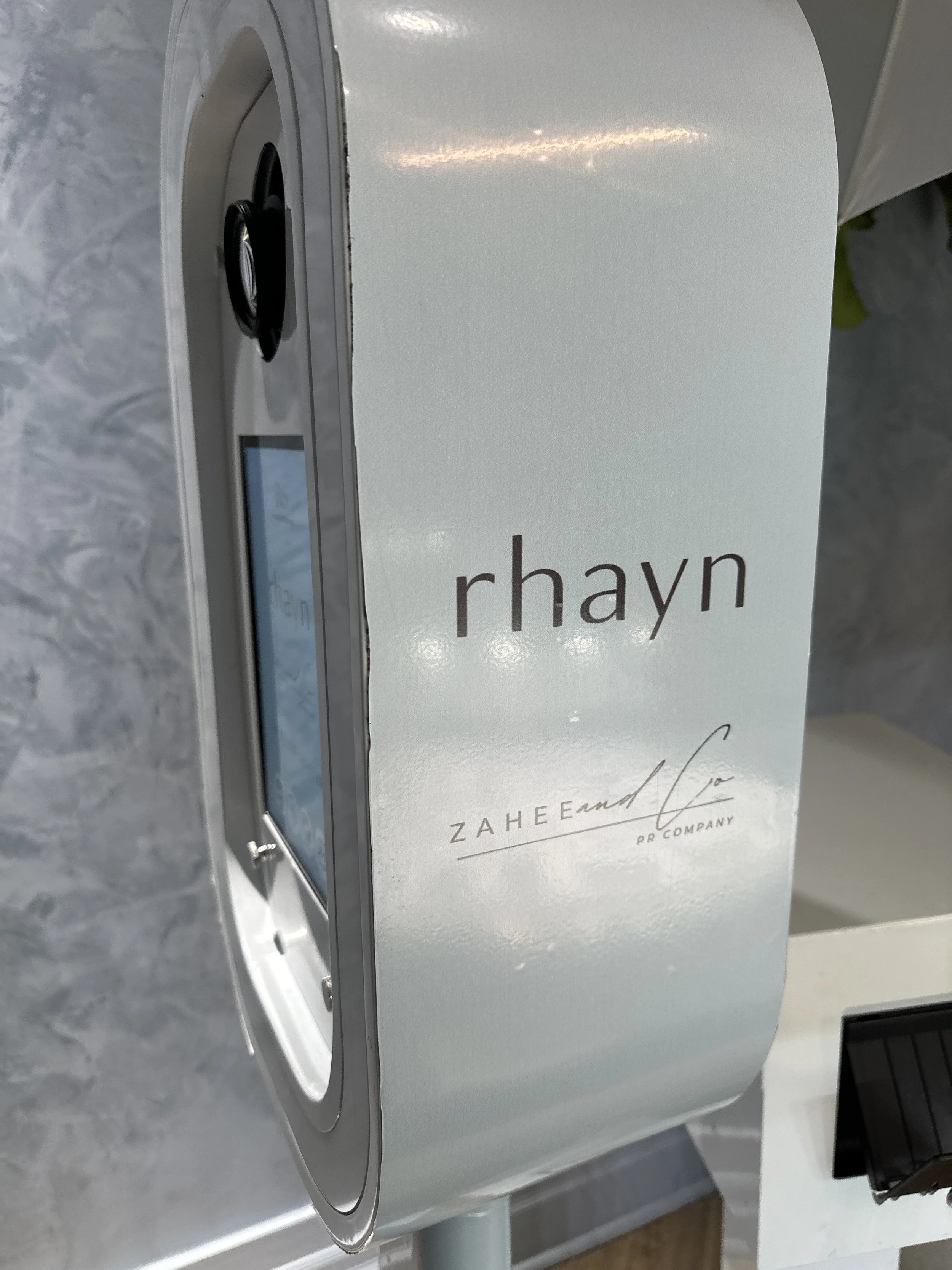 Branded photo booth wrap for corporate event activation in Toronto