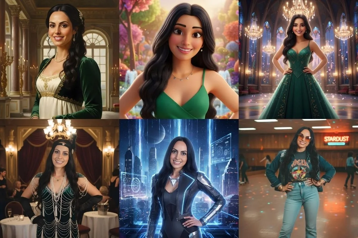 AI photo booth Toronto themed outputs collage