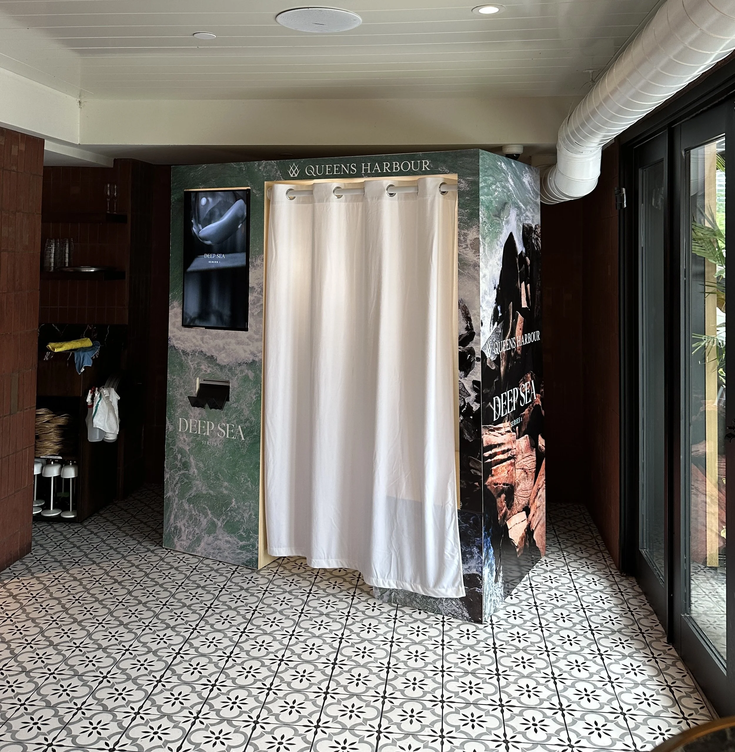 Inside the Photo Booth Activation at Queens Harbour Deep Sea Series 1 in Toronto