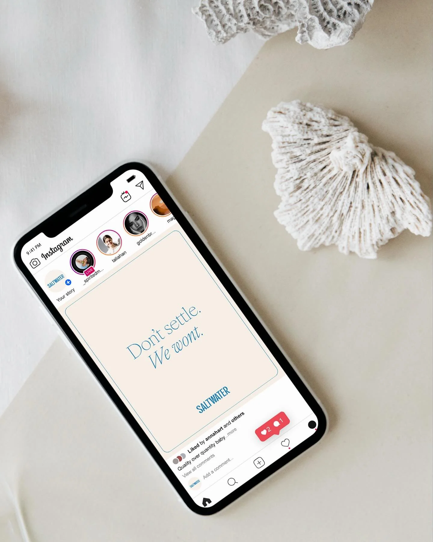 Ten years ago I designed Monique&rsquo;s first logo for a business she was getting off the ground.

Fast forward a decade and @saltwaterrecruitment is a thriving boutique superyacht recruitment agency, with Monique and her small but mighty female tea