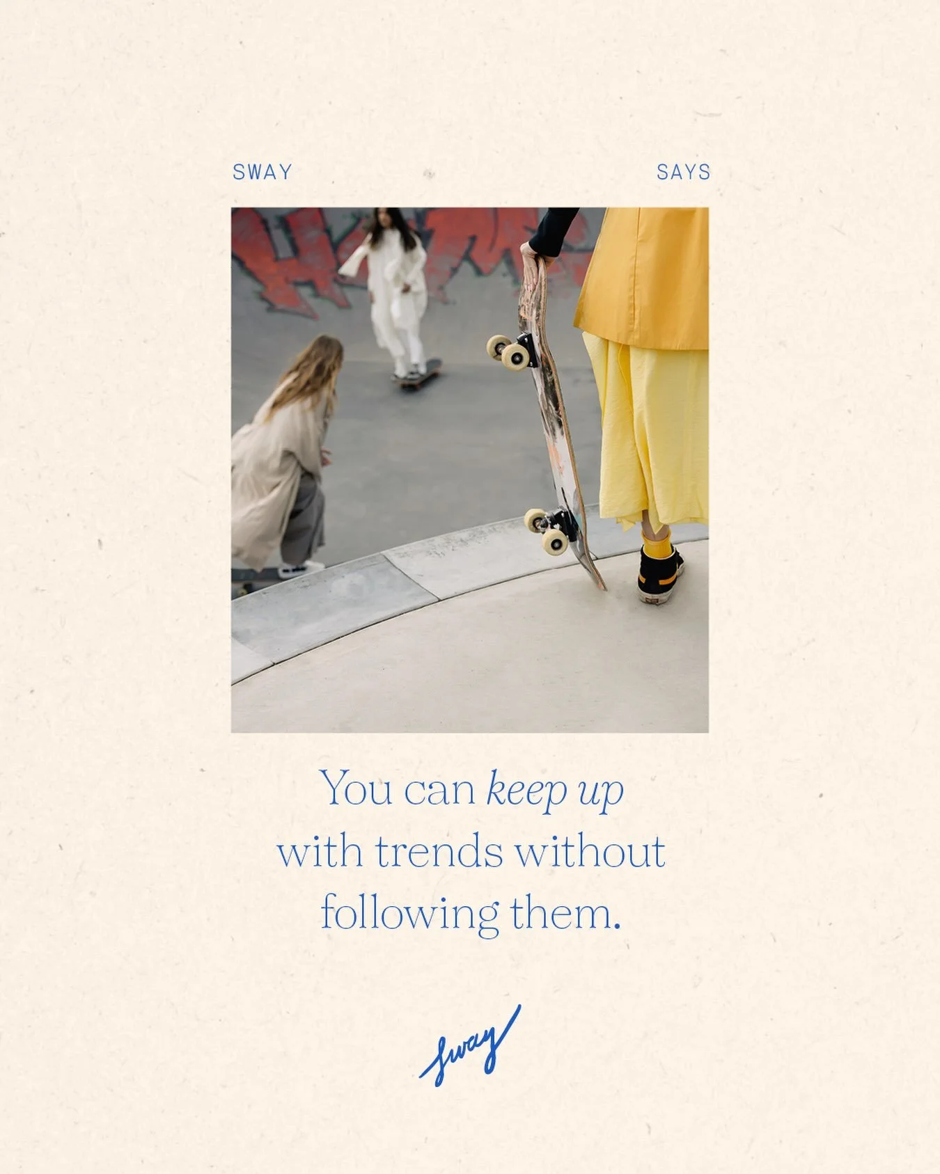 I get it&hellip; following trends is an easy out. You don&rsquo;t have to think as hard. You just copy what&rsquo;s cool and cross your fingers it lands. But COOL isn&rsquo;t the same as RIGHT when it comes to your brand. And chasing trends is the fa