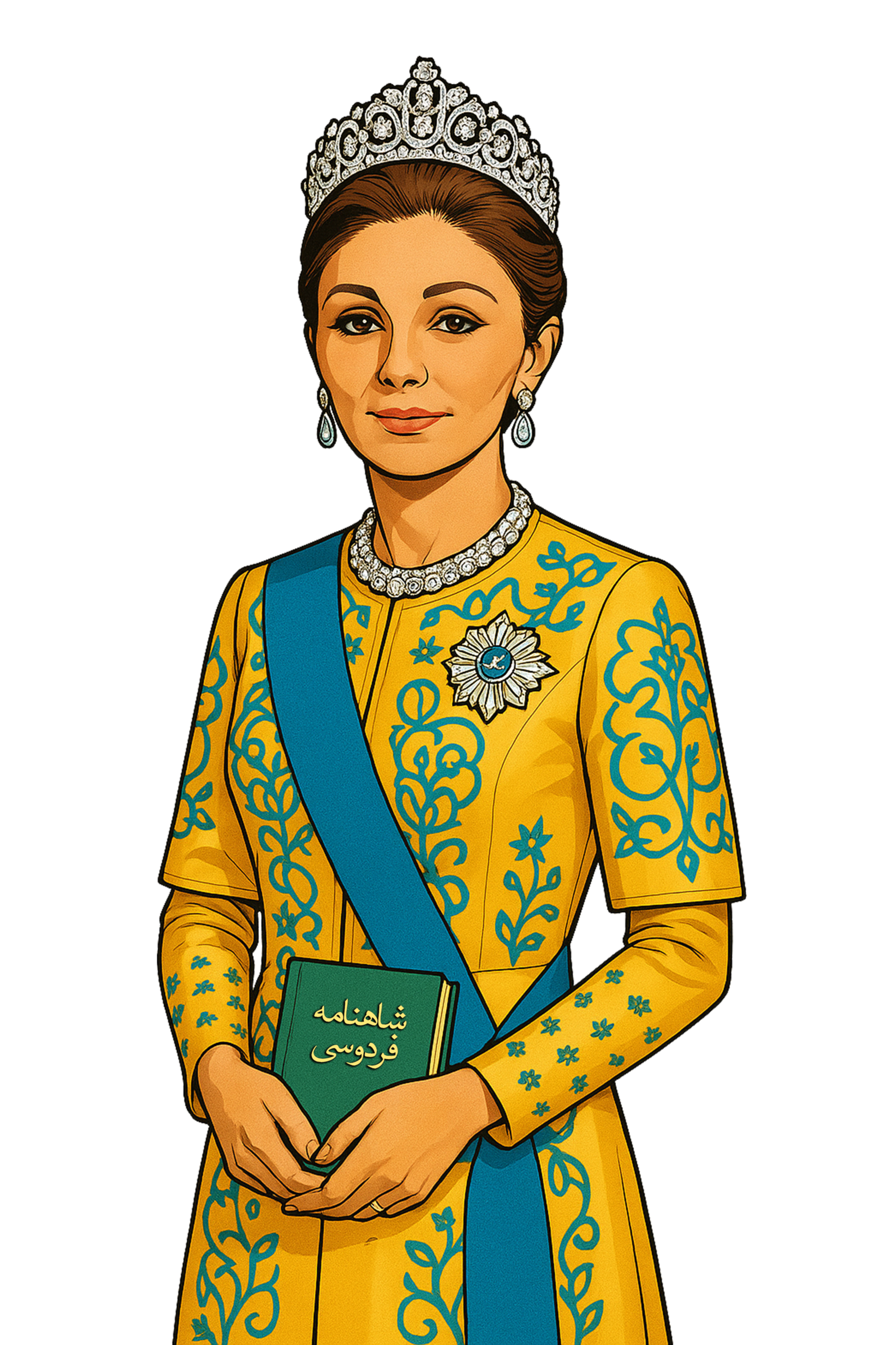 Queen Farah Pahlavi, wife of Mohammad Reza Shah