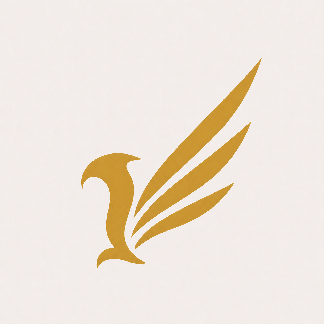 The Perseus Brand Logo is a minimalistic take on the Persian Griffin; Persepolis Studio's logo