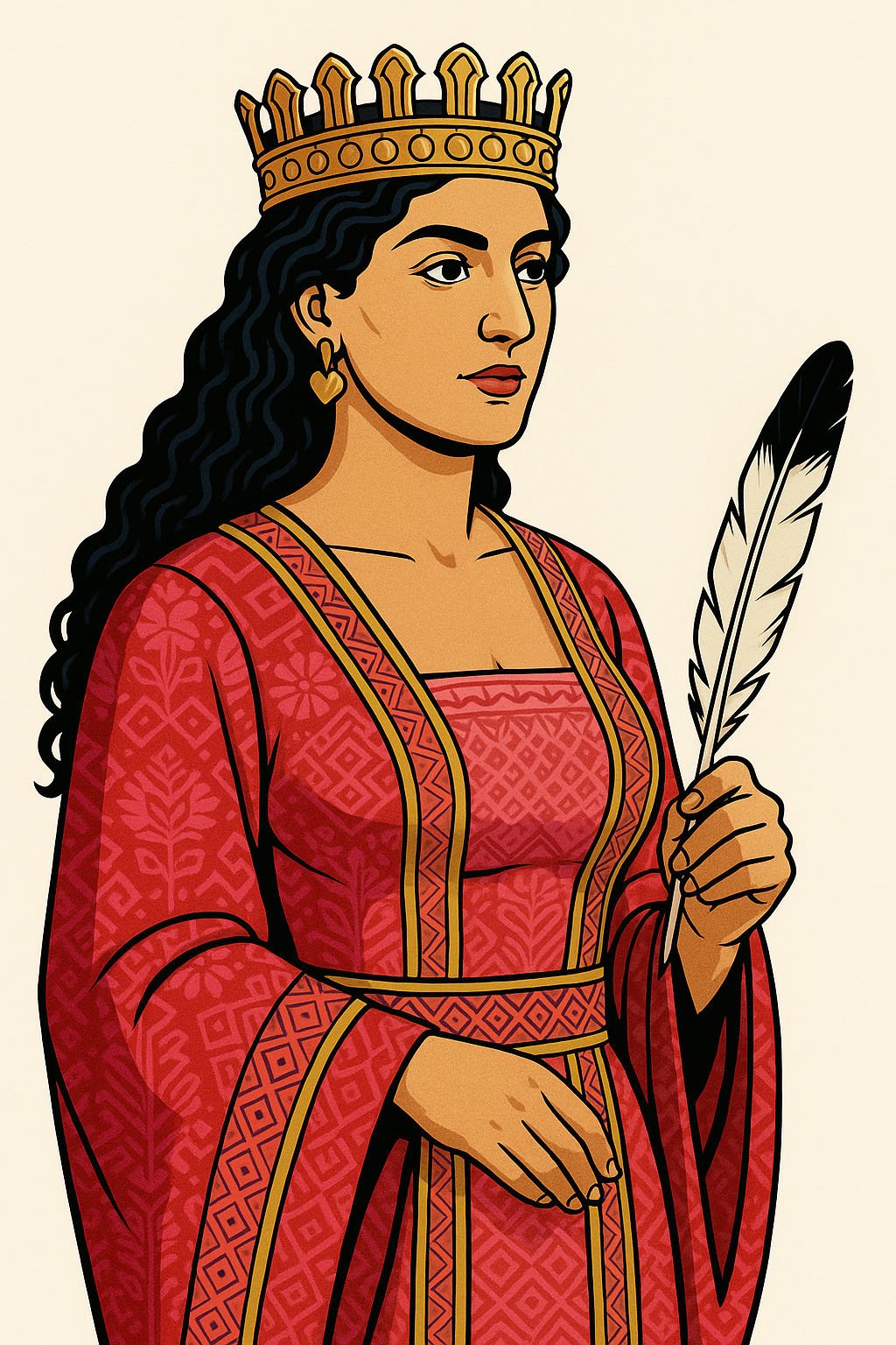 Queen Cassandane, wife of Cyrus the Great of Persia