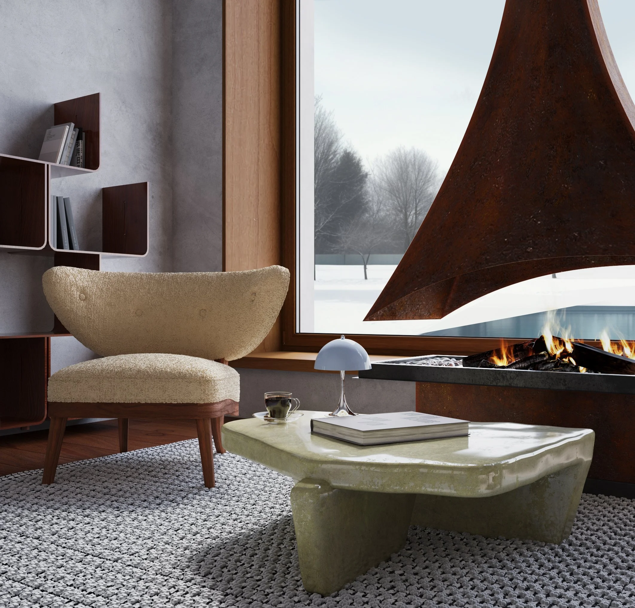 Panthella 320 table lamp by Louis Poulsen