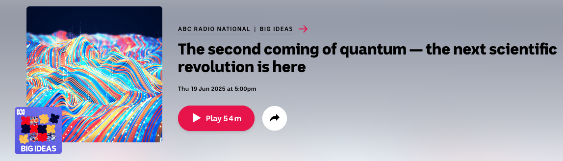 Dr Clare Minihan talks quantum in sport on ABC Radio National