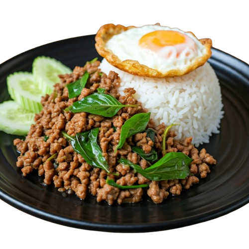 Beef Pad Kra Pao Set