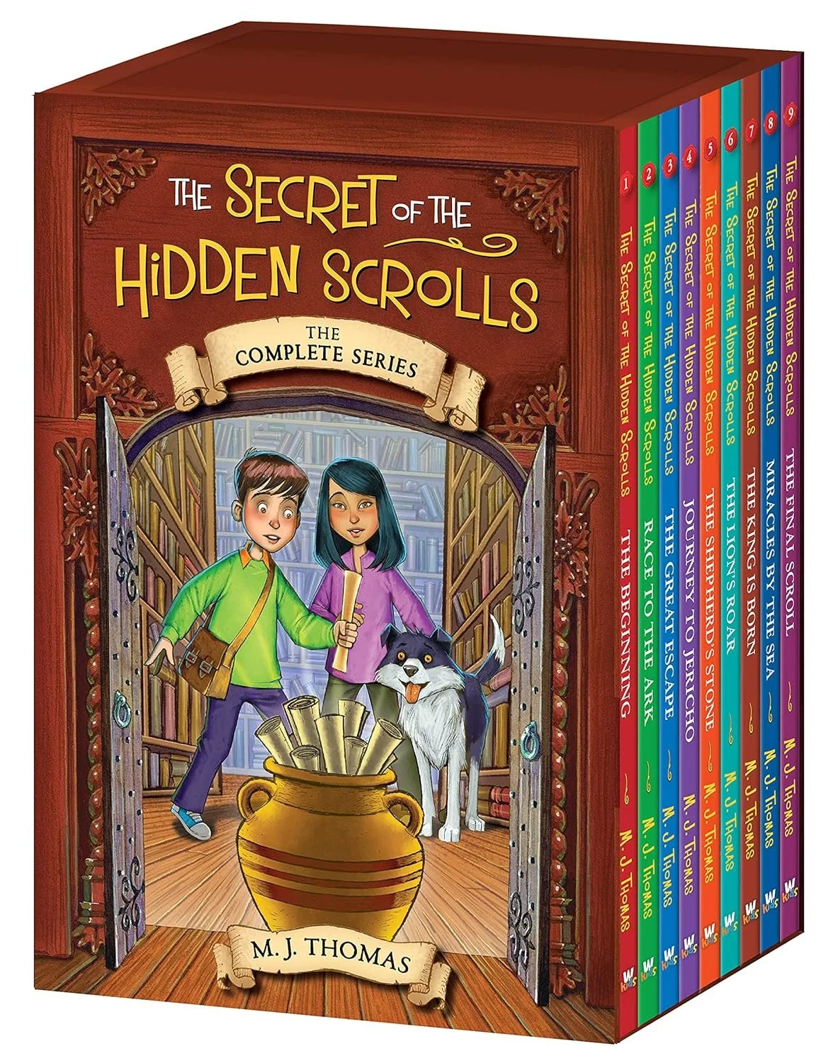 Cover of The Secret of the Hidden Scrolls series — Bible adventure chapter books for ages 5–8
