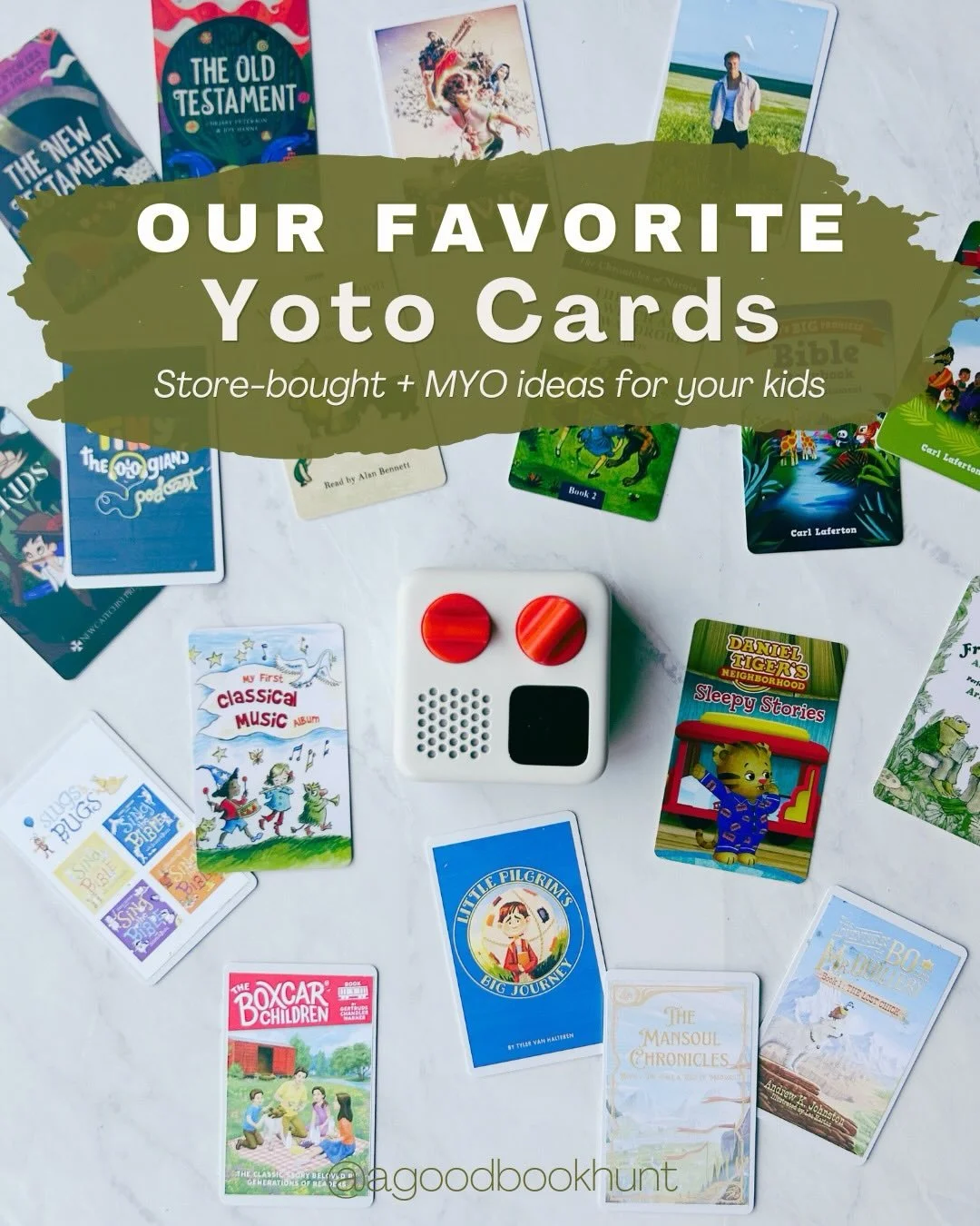 Yoto has become such a sweet part of our daily rhythm.

We have a mix of purchased cards and ones I&rsquo;ve made myself, and both get played constantly around here.

✨ The store cards are wonderful, but making our own has opened up so many more poss