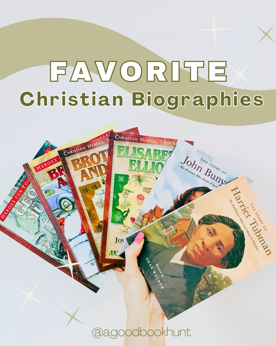 I&rsquo;ve been on such a biography kick lately&mdash;especially the Christian Heroes: Then &amp; Now series from YWAM (discount code below).

Christian biographies have become one of my favorite categories as of late&mdash;reading about the lives of