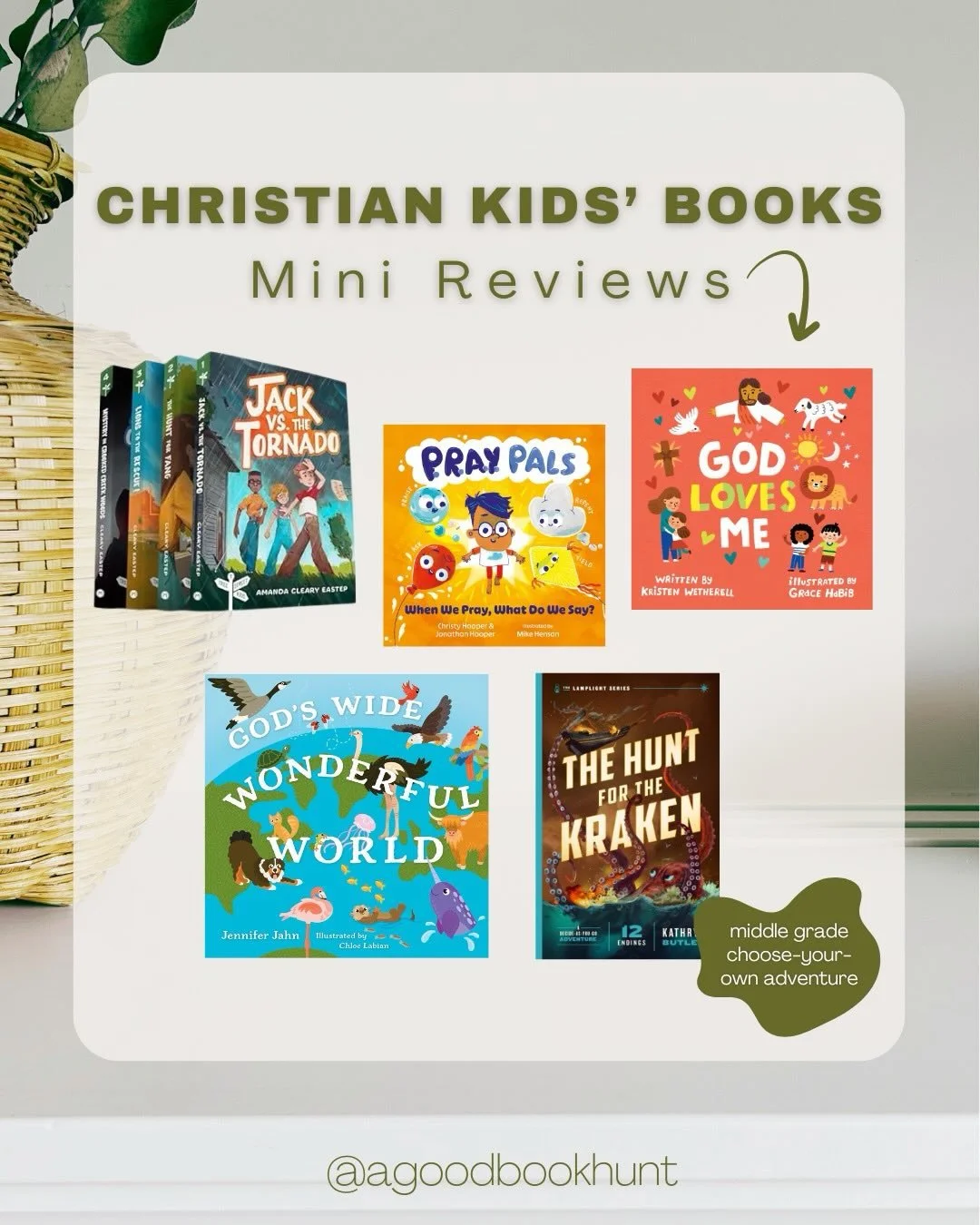 A few recent reads we&rsquo;ve really enjoyed&mdash;covering everything from prayer rhythms to pirate adventures 🌊📚

🌪️ Tree Street Kids Series (I&rsquo;ve read 4/6) &ndash; A nostalgic-feeling neighborhood adventure series with mystery, sibling c