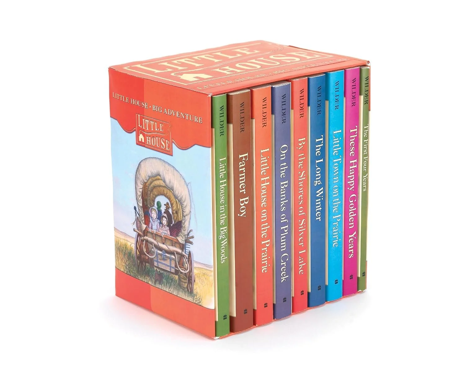 Cover of Little House on the Prairie series by Laura Ingalls Wilder — beloved frontier family read-aloud