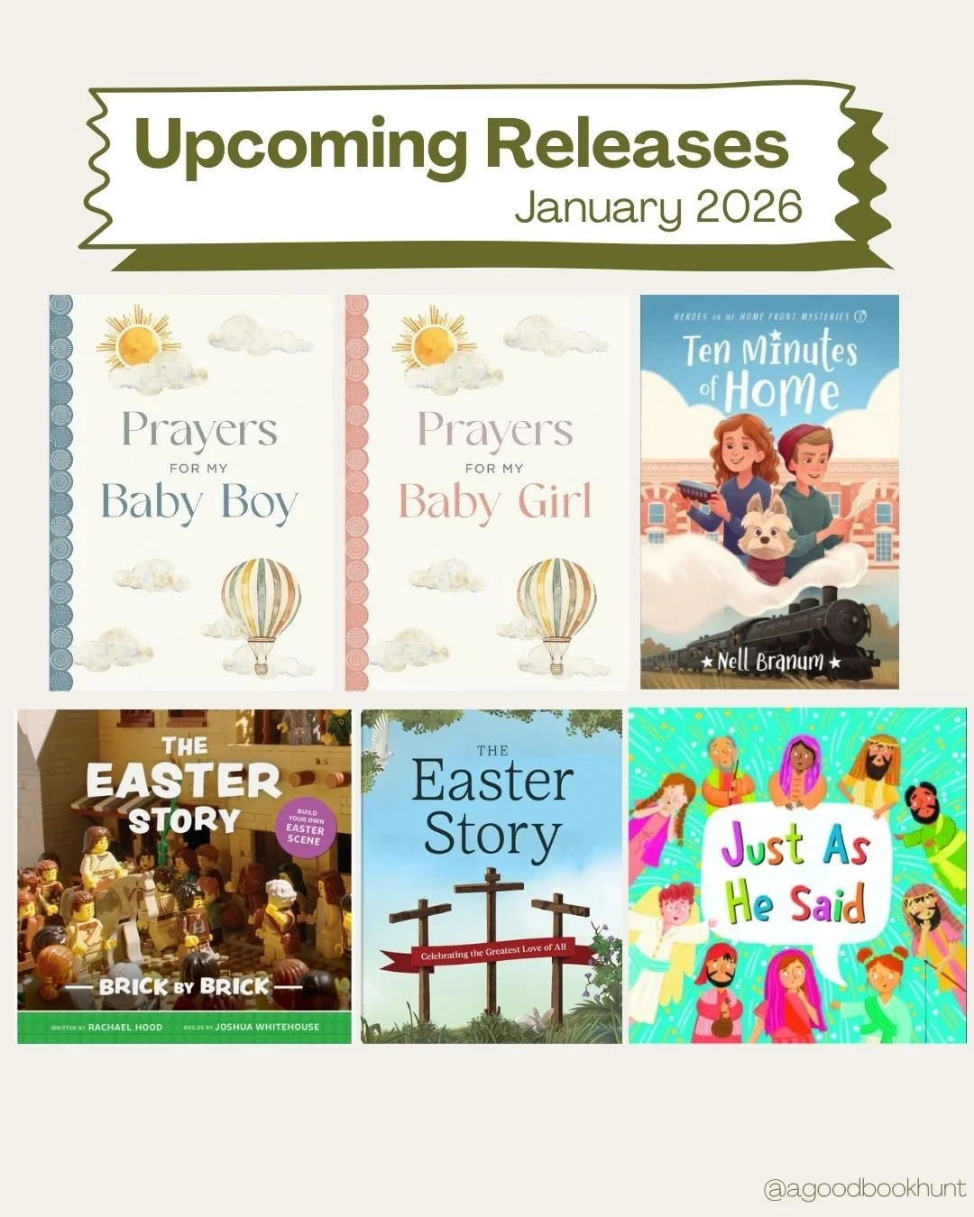 Upcoming Christian children’s book releases for January 2026