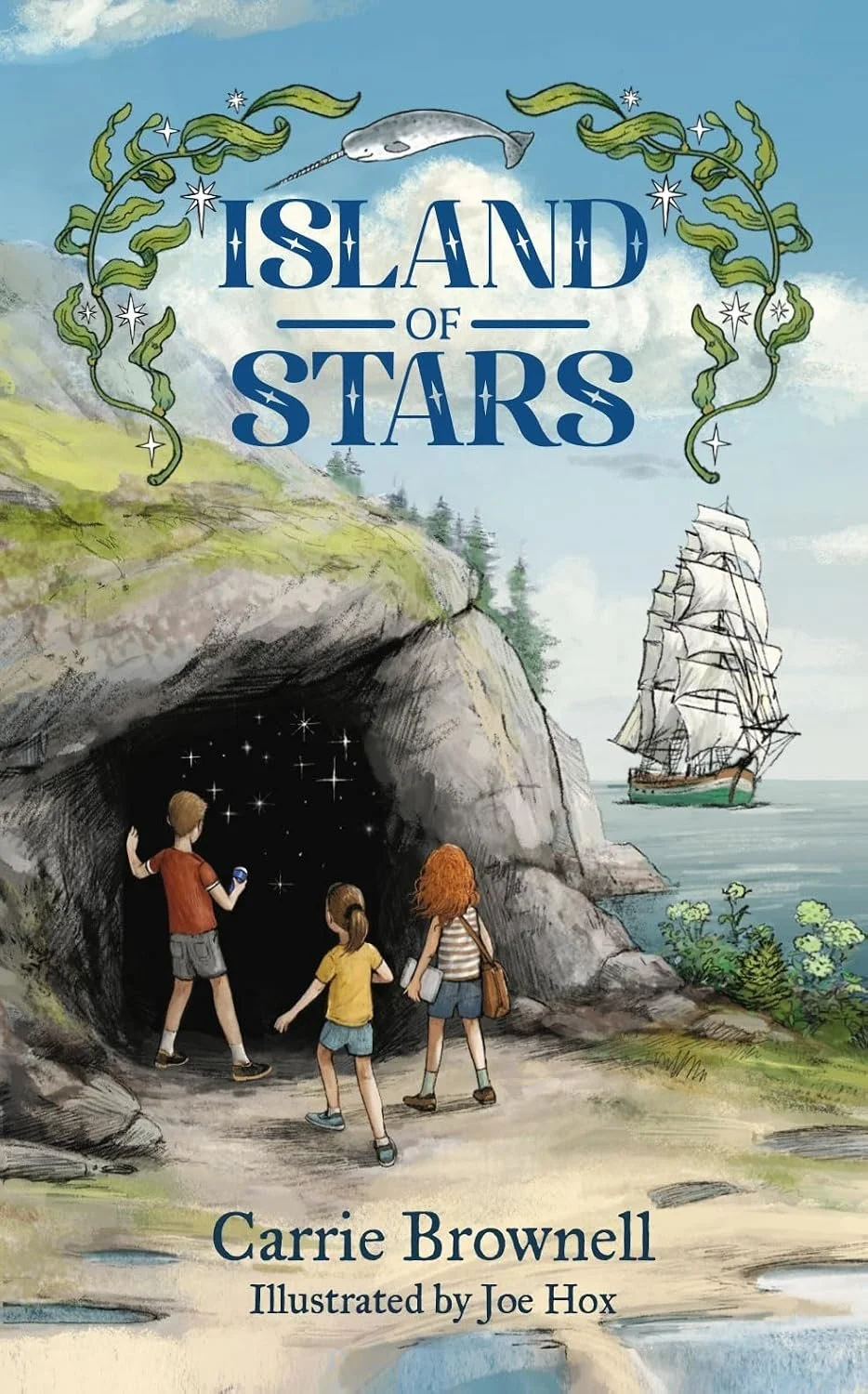 Cover of Island of Stars — middle grade fantasy adventure for ages 7–12 with lots of adventure and summer fun