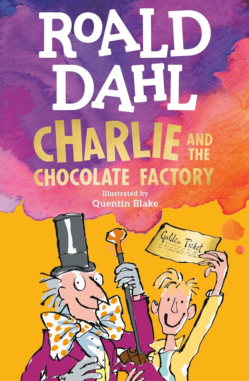 Book cover of Charlie and the Chocolate Factory by Roald Dahl, a classic family read-aloud full of imagination and adventure.