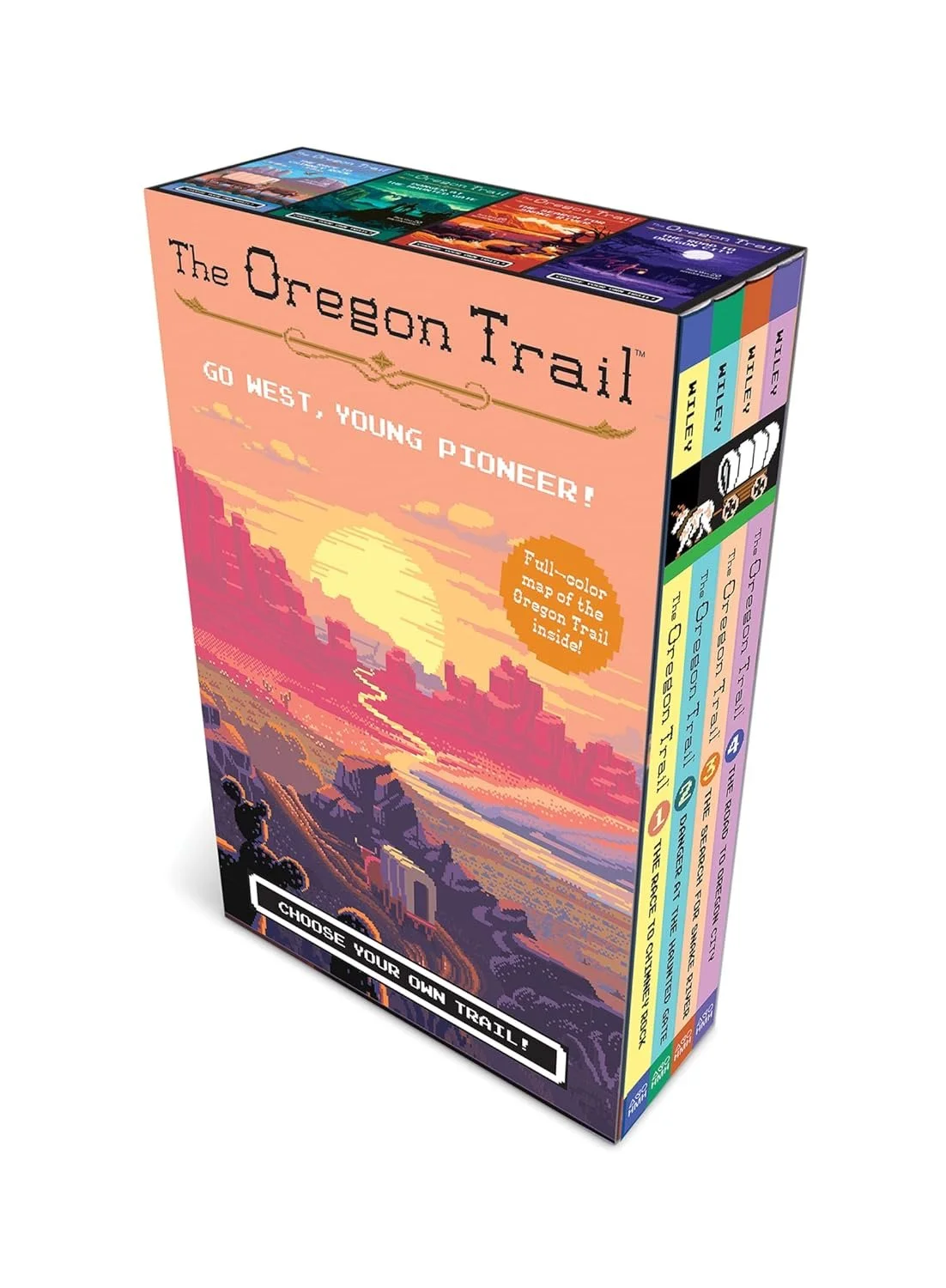 Cover of The Oregon Trail by Jesse Wiley — interactive historical adventure family read-aloud