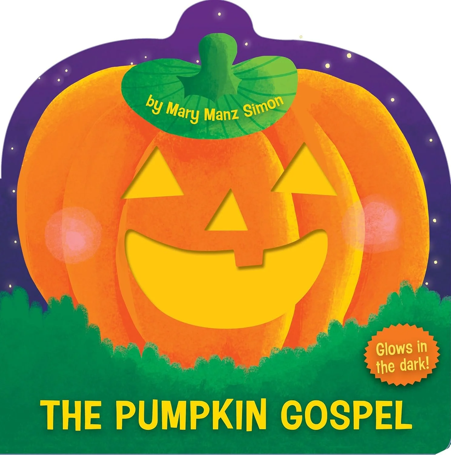 Cover of book "The Pumpkin Gospel" a glow-in-the-dark board book