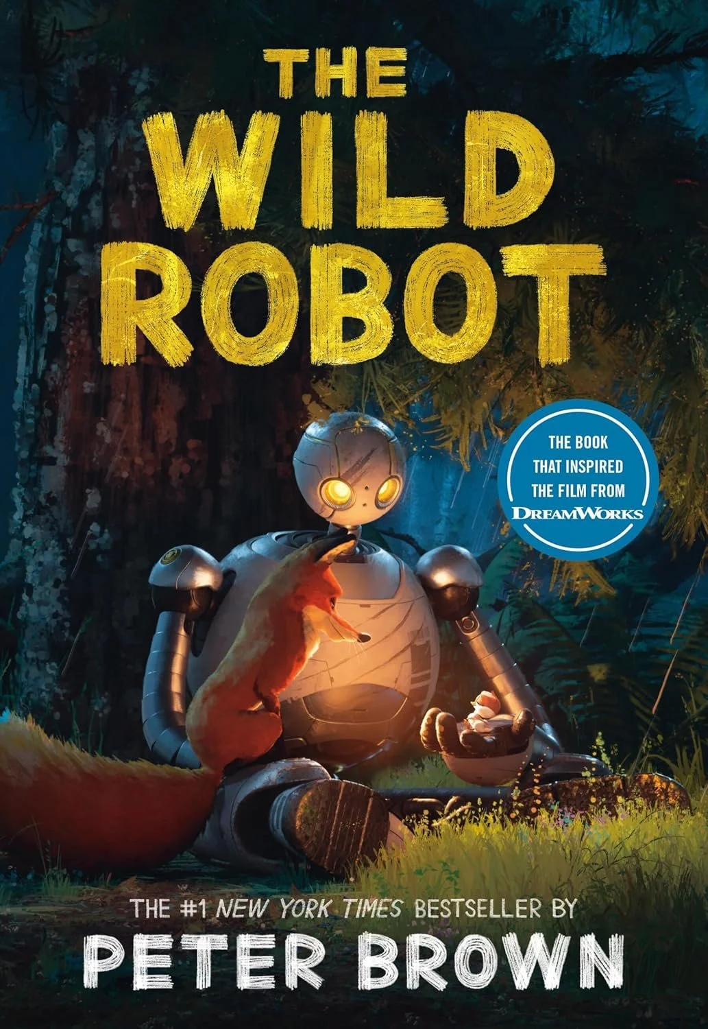 Cover of The Wild Robot by Peter Brown — thoughtful family read-aloud for ages 5–10